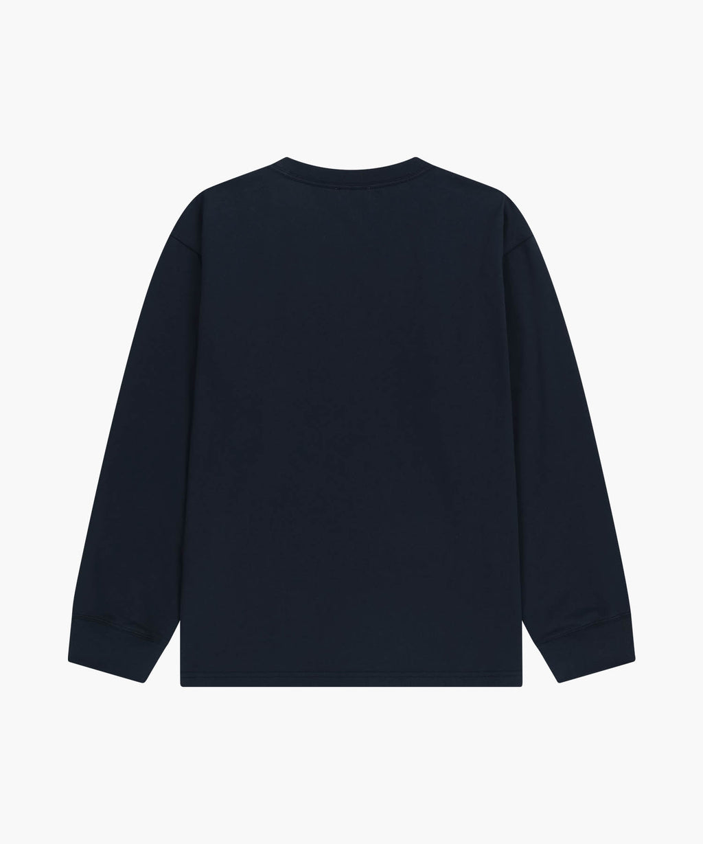 Marithe & Francois Girbaud - Doodle Classic Logo Long Sleeve Tee (Navy) product image 7 | TRAB K-Fashion Australia