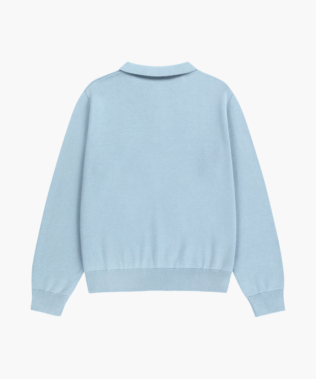 Marithe & Francois Girbaud - Small Classic Logo Collar Knit (Sky Blue) product image 7 | TRAB K-Fashion Australia