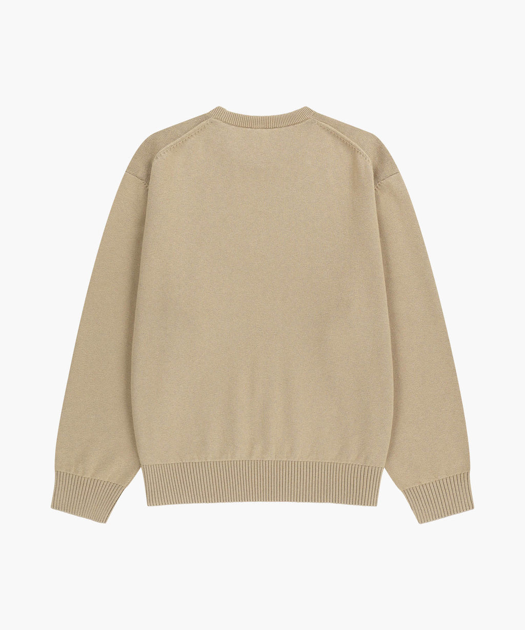 Marithe & Francois Girbaud - Drawing Classic Logo Knit Pullover (Beige) product image 7 | TRAB K-Fashion Australia