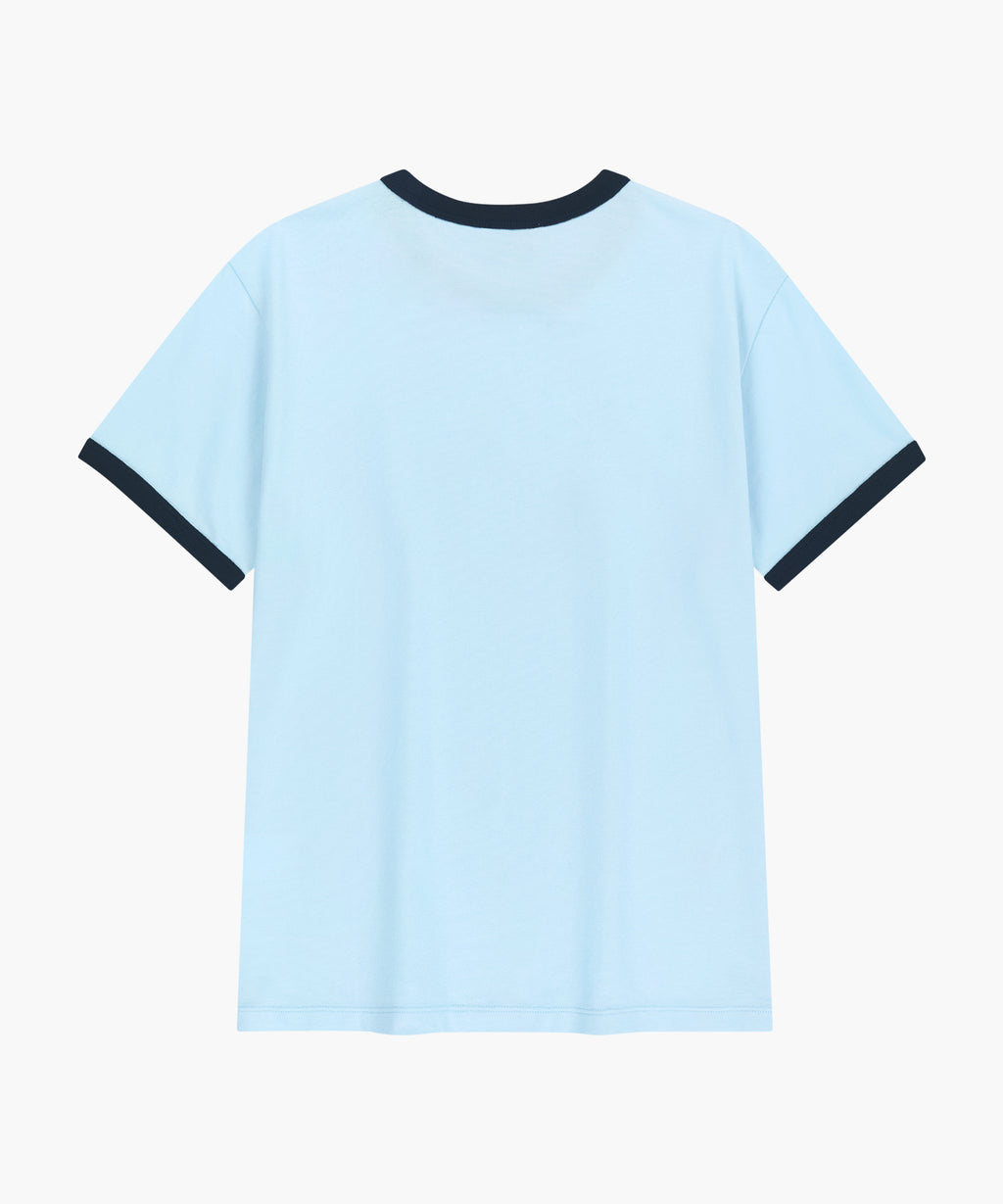 Marithe & Francois Girbaud - Mickey_french Ringer Tee (Sky Blue) product image 7 | TRAB K-Fashion Australia