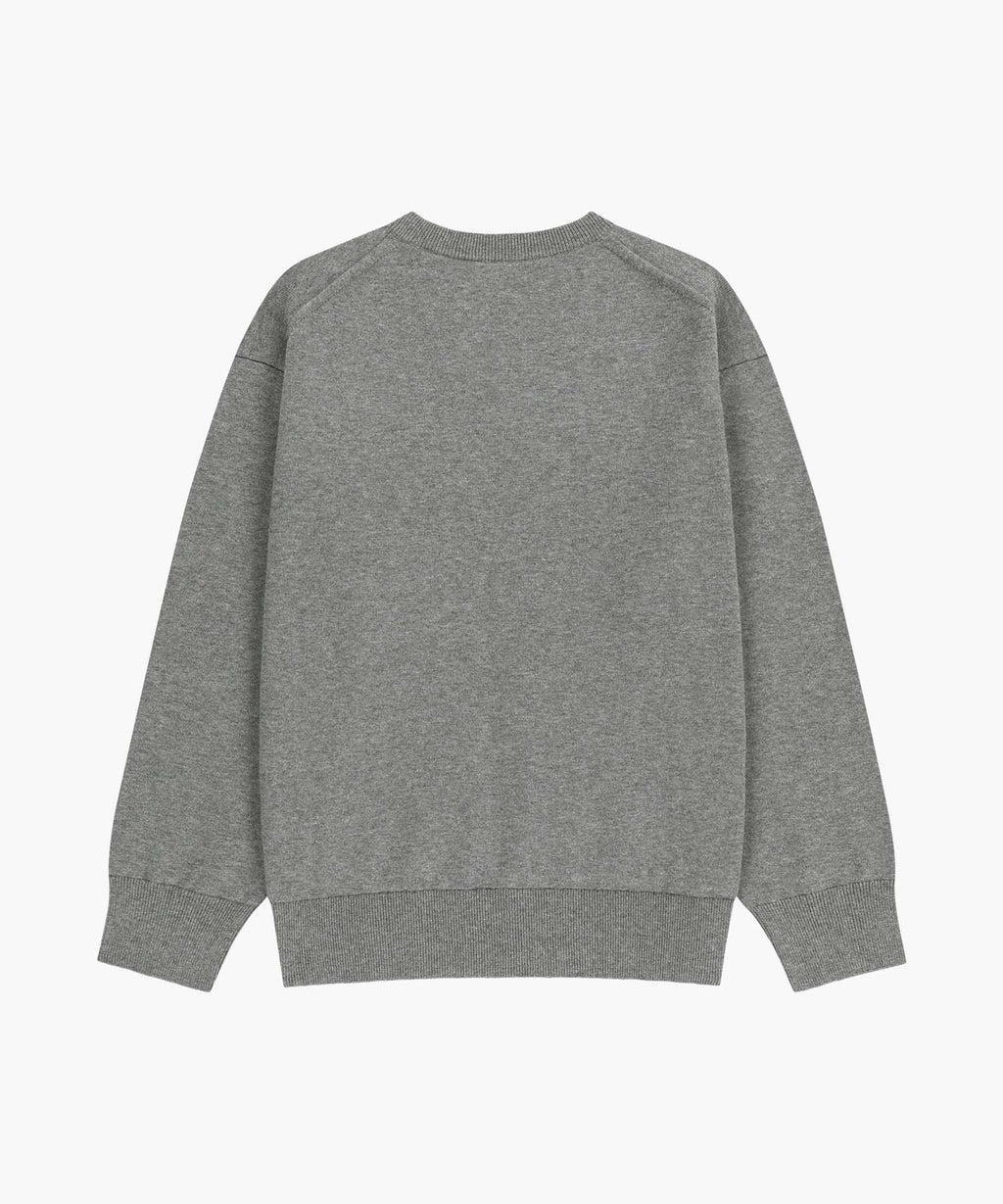 Marithe & Francois Girbaud - V-neck Knit Pullover (Heather Gray) product image 11 | TRAB K-Fashion Australia