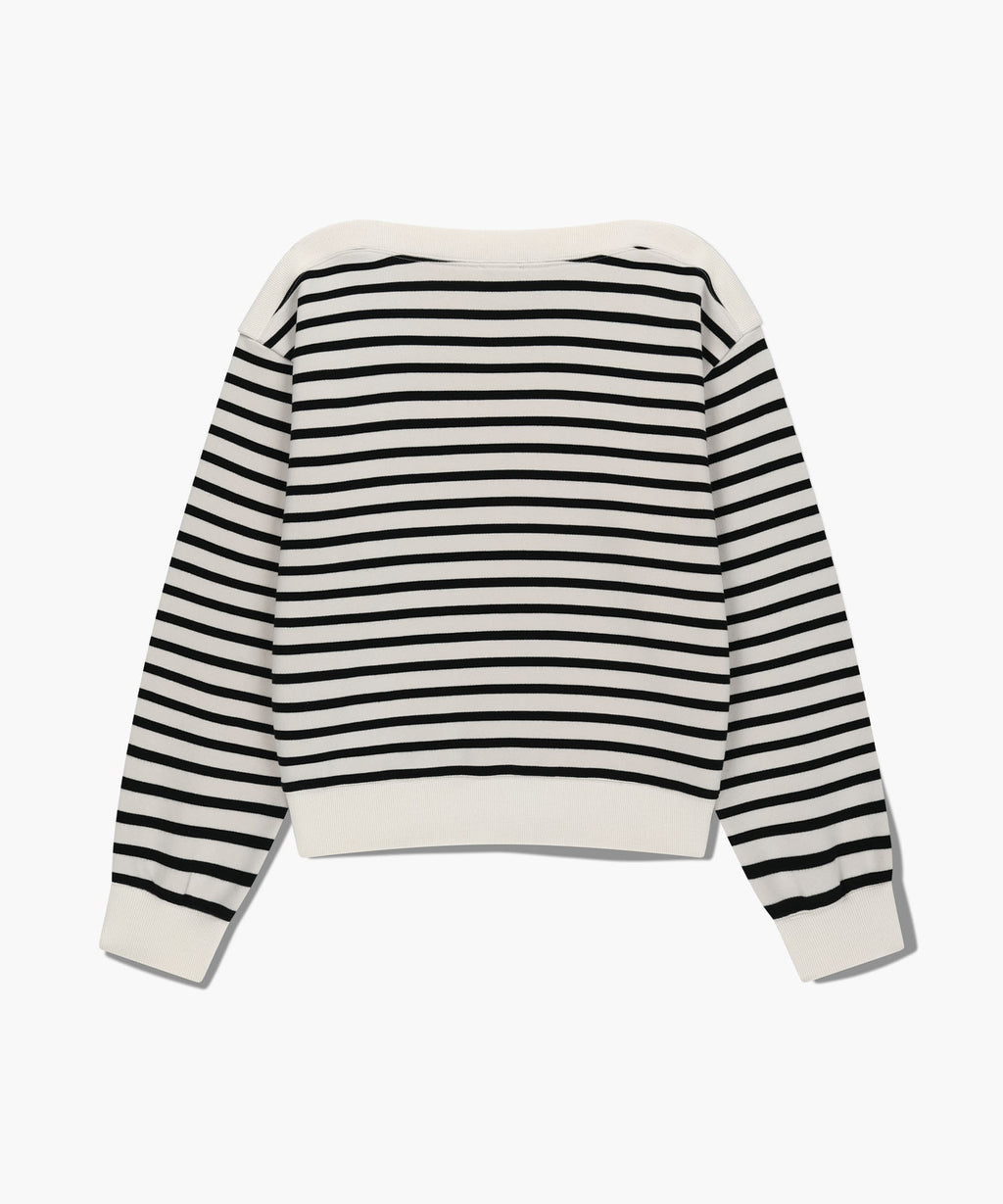 Marithe & Francois Girbaud - Boat Neck Oversized Sweatshirt (Ivory) product image 7 | TRAB K-Fashion Australia