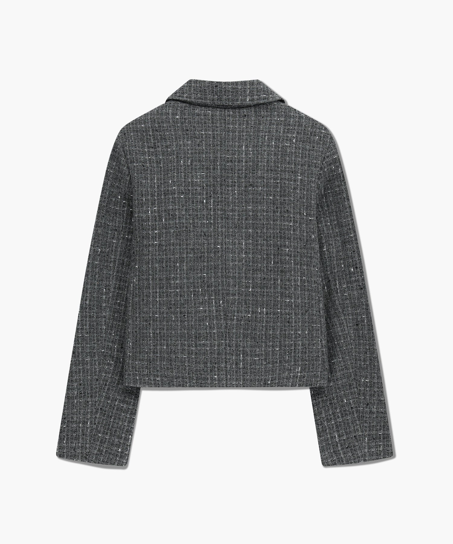 Marithe & Francois Girbaud - Collar Tweed Jacket (Gray) product image 7 | TRAB K-Fashion Australia