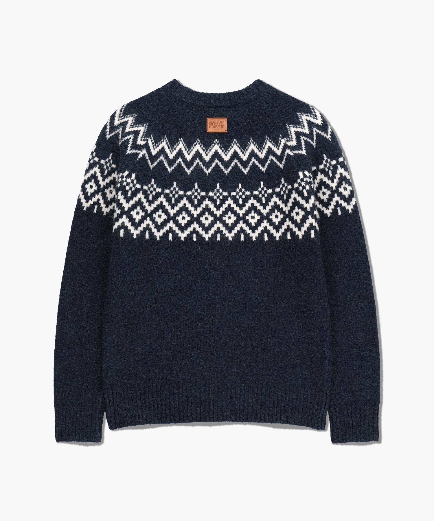 Marithe & Francois Girbaud - Fairisle Crew Neck Knit Pullover (Navy) product image 9 | TRAB K-Fashion Australia