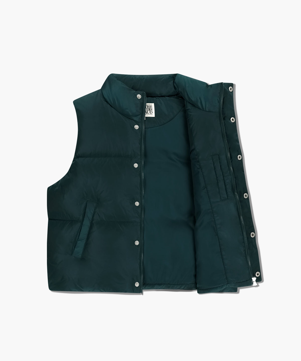 Marithe & Francois Girbaud - Classic Logo Down Vest (Dark Teal) product image 7 | TRAB K-Fashion Australia