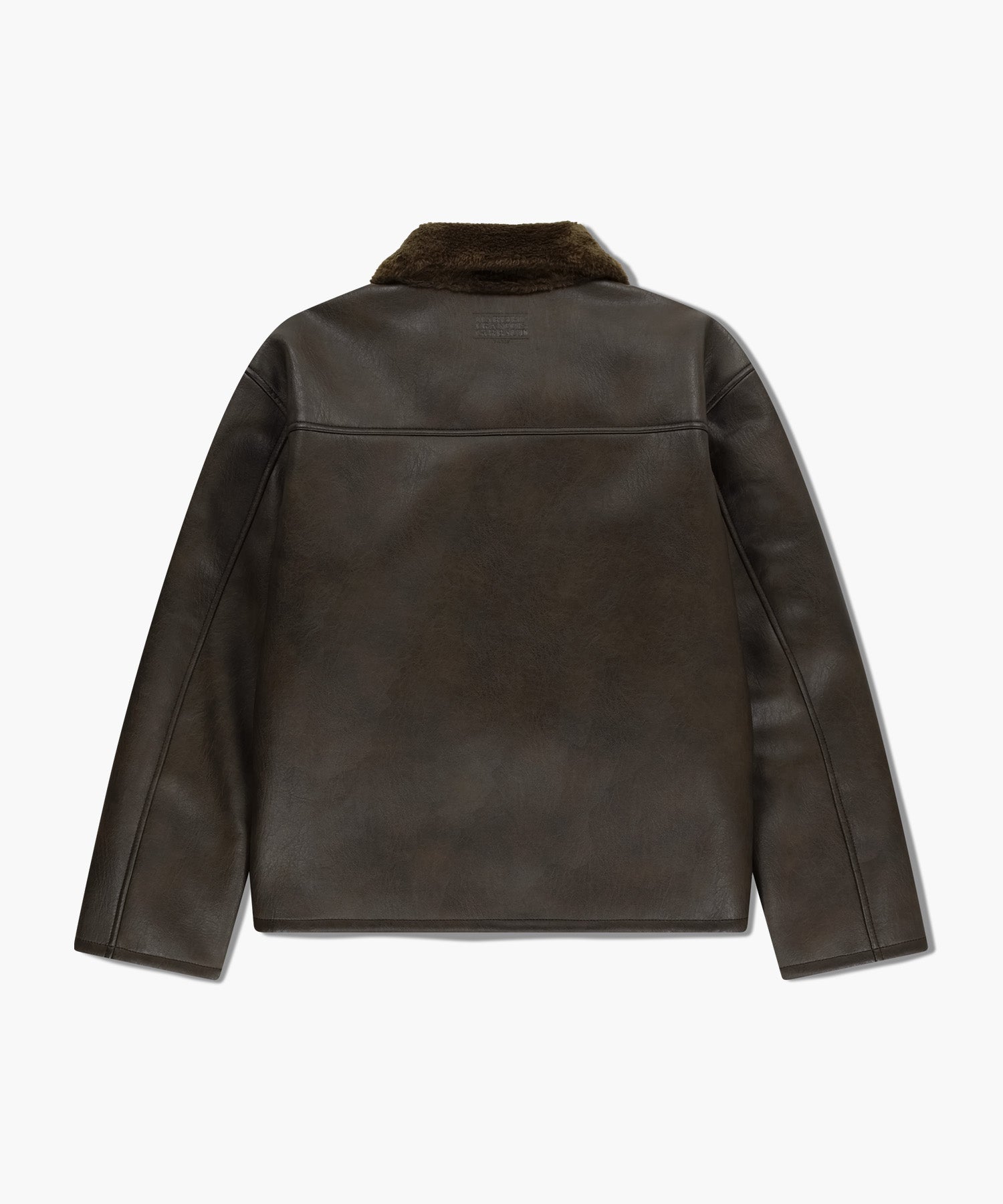 Marithe & Francois Girbaud - Faux Leather Over Fit Mustang Jacket (Brown) product image 10 | TRAB K-Fashion Australia