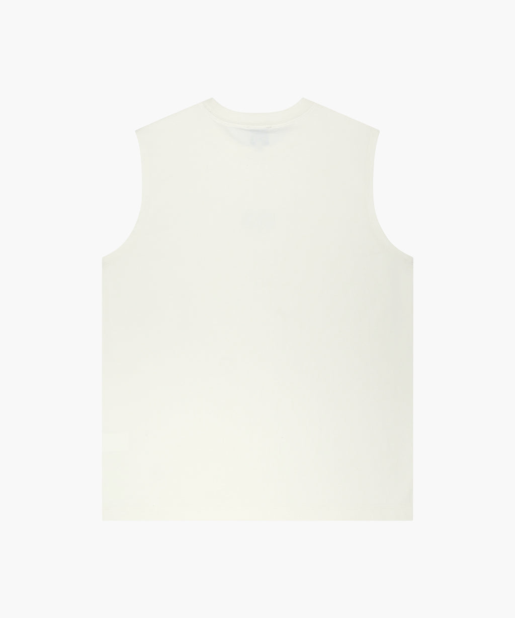 Marithe & Francois Girbaud - Sorona Cool Small Classic Logo Sleeveless (Ivory) product image 7 | TRAB K-Fashion Australia