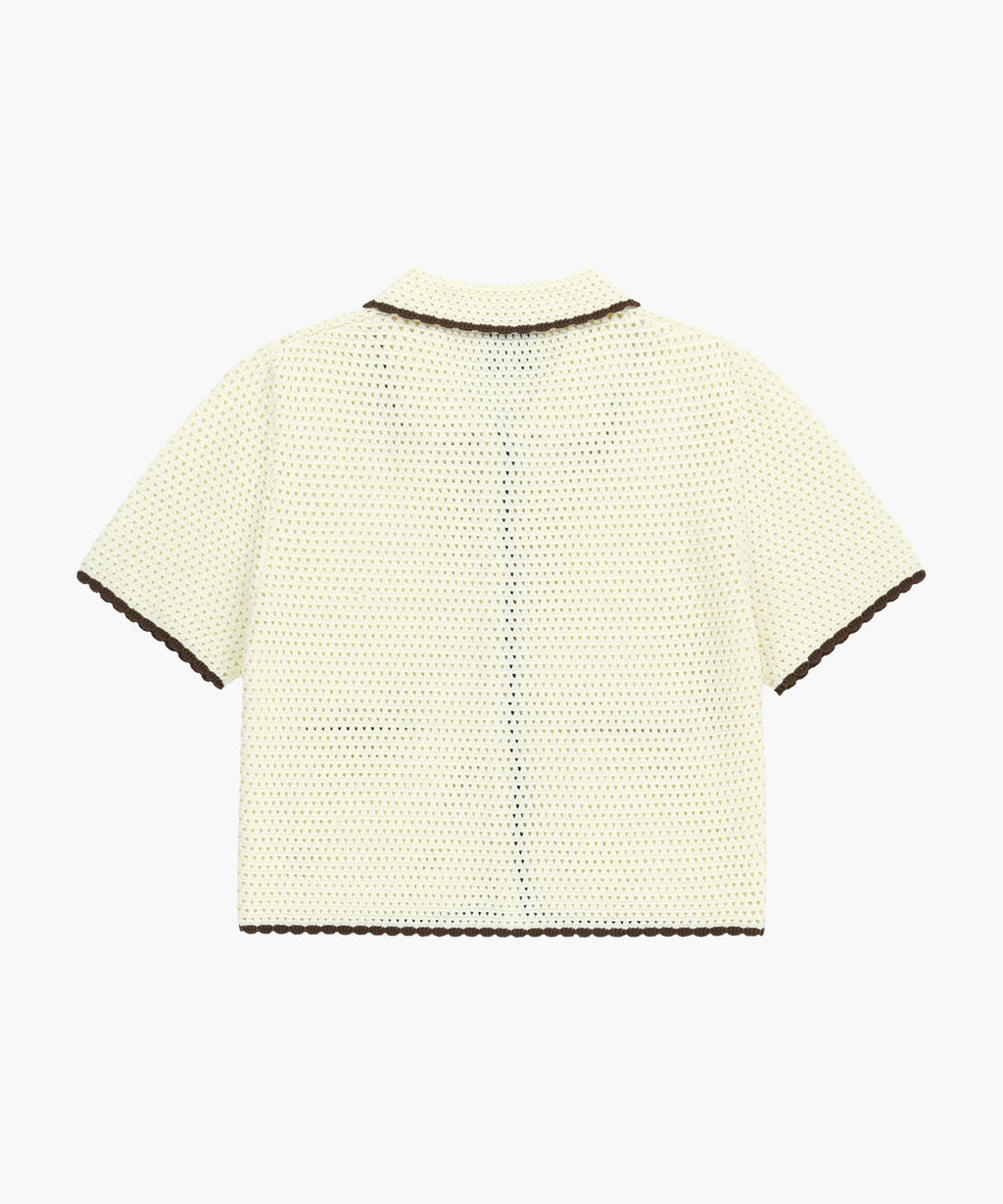 Marithe & Francois Girbaud - Crochet Half Knit Cardigan (Ivory) product image 7 | TRAB K-Fashion Australia