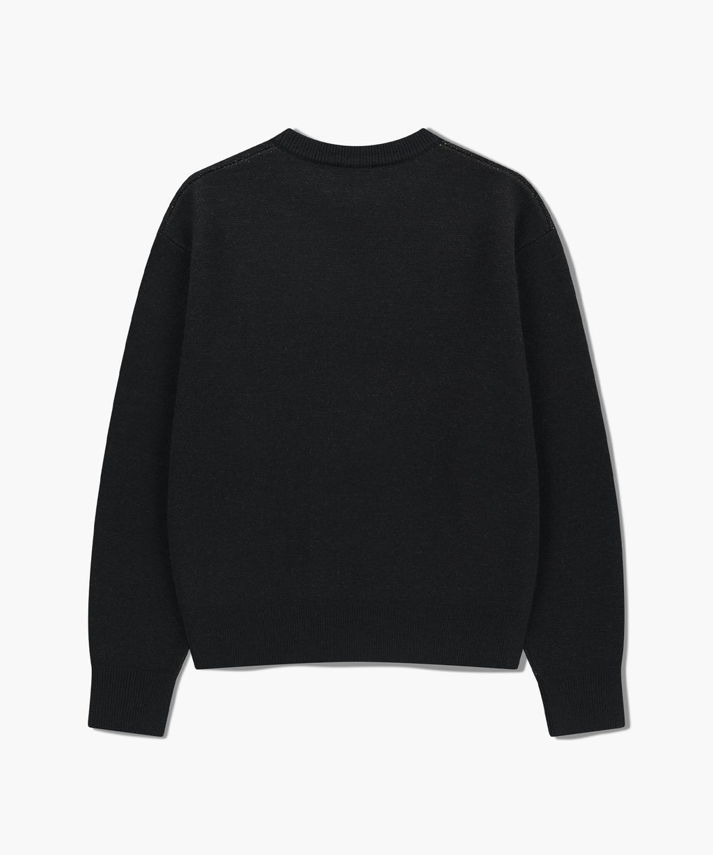 Marithe & Francois Girbaud - Doodle Bear Knit Pullover (Navy) product image 7 | TRAB K-Fashion Australia