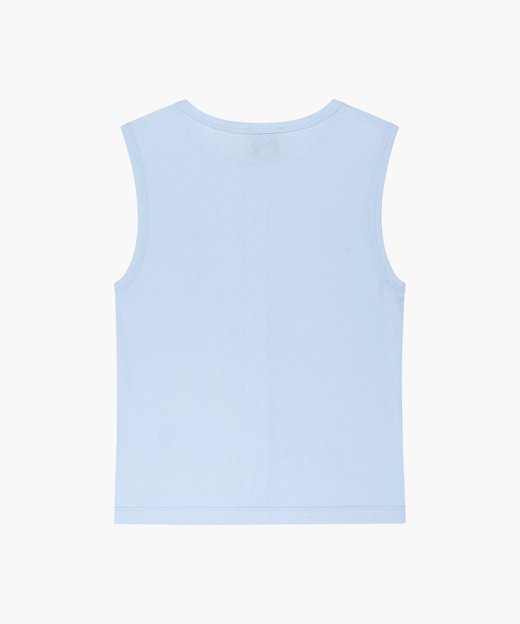 Marithe & Francois Girbaud - Button Up Sleeveless (Light Blue) product image 7 | TRAB K-Fashion Australia