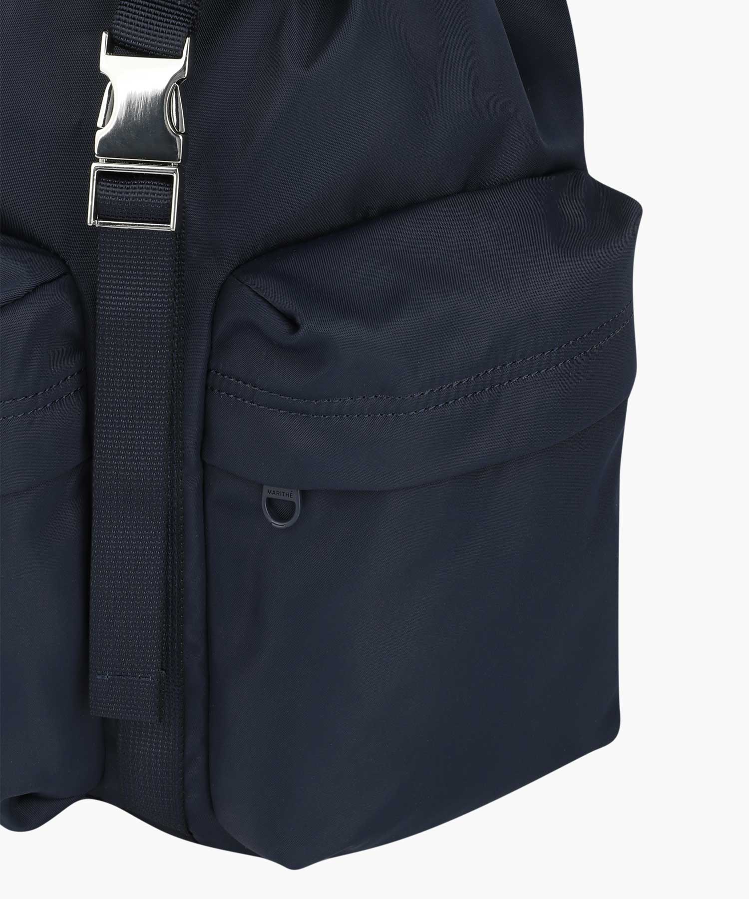 Marithe & Francois Girbaud - Classic Logo Metal Buckle Backpack (Navy) product image 7 | TRAB K-Fashion Australia