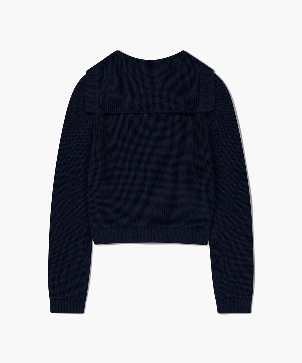 Marithe & Francois Girbaud - Sailor Rib Knit Cardigan (Navy) product image 7 | TRAB K-Fashion Australia