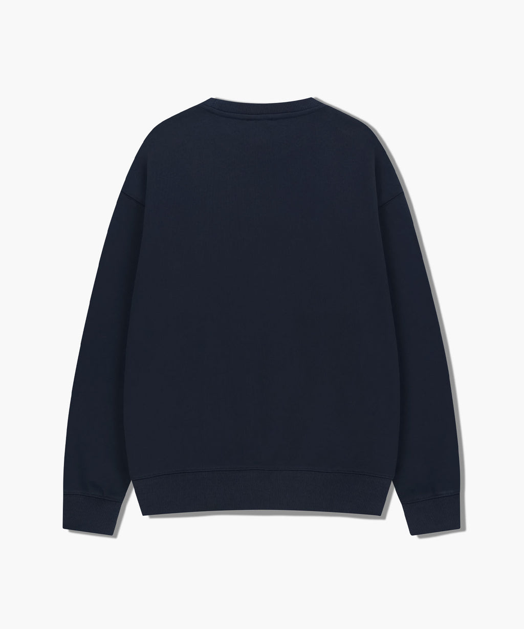 Marithe & Francois Girbaud - Marithe Logo Oversized Sweatshirt (Navy) product image 7 | TRAB K-Fashion Australia