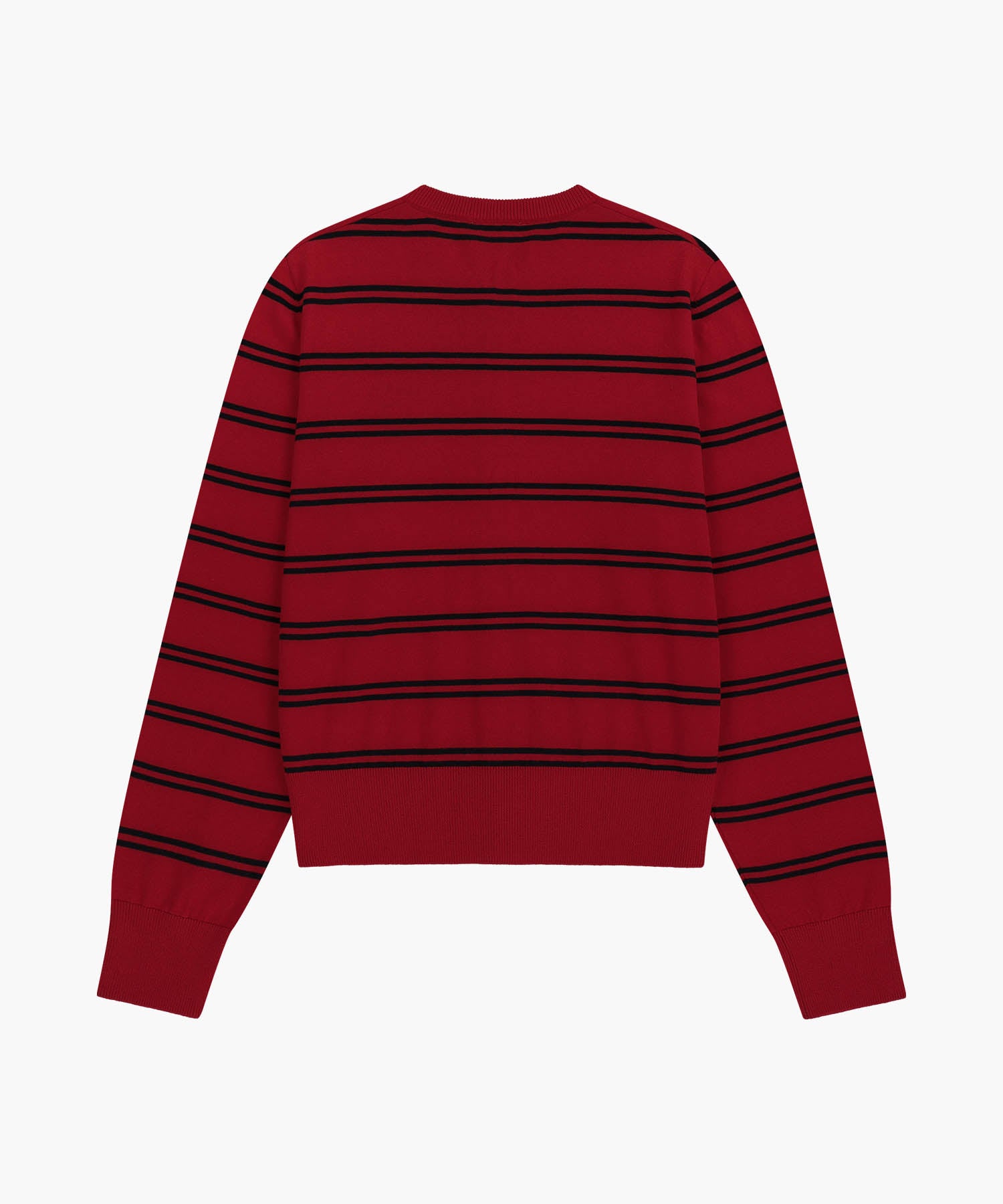 Marithe & Francois Girbaud - Stripe Knit Cardigan (Red) product image 7 | TRAB K-Fashion Australia