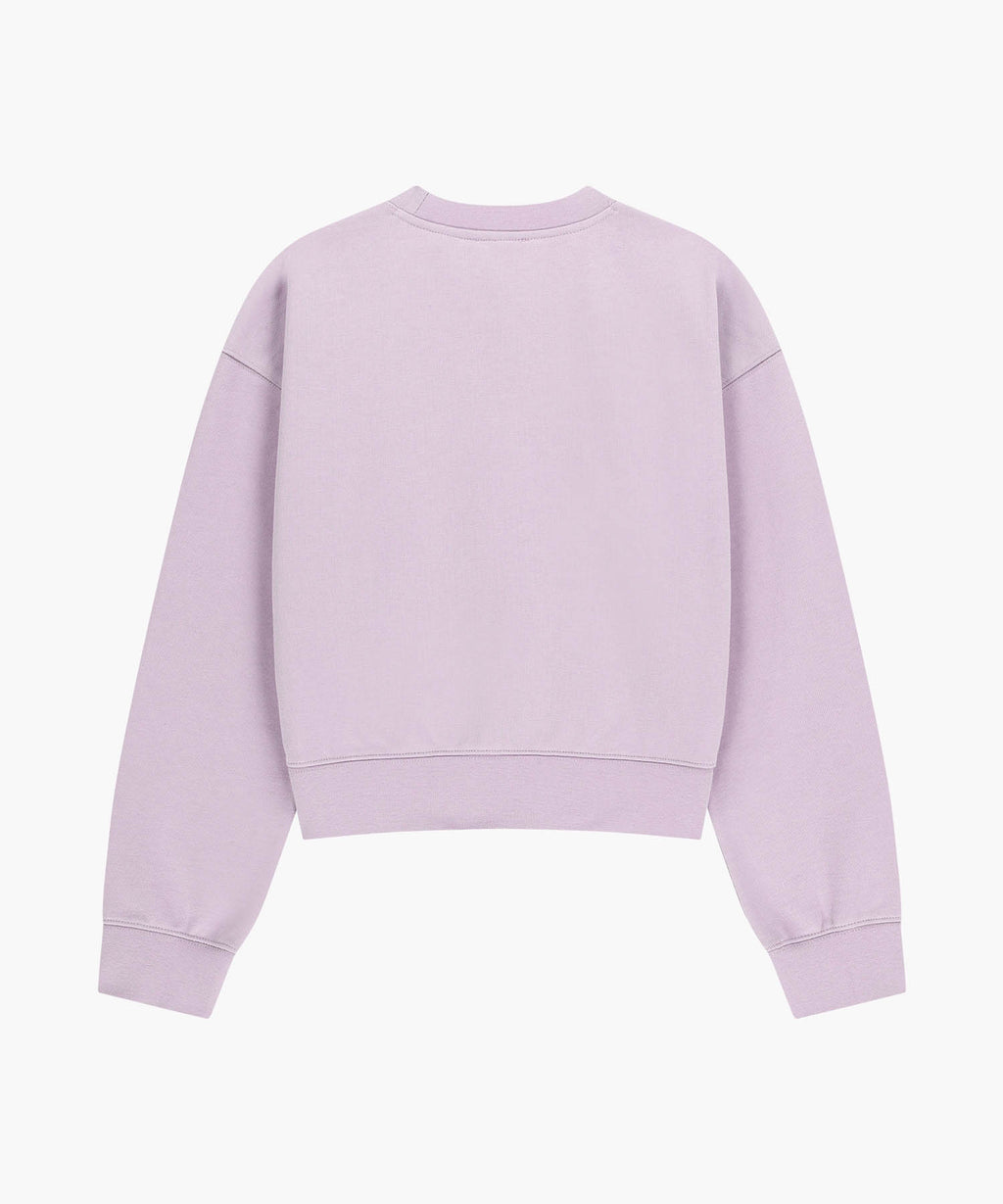 Marithe & Francois Girbaud - Classic Logo Crop Sweatshirt (Lavender) product image 7 | TRAB K-Fashion Australia