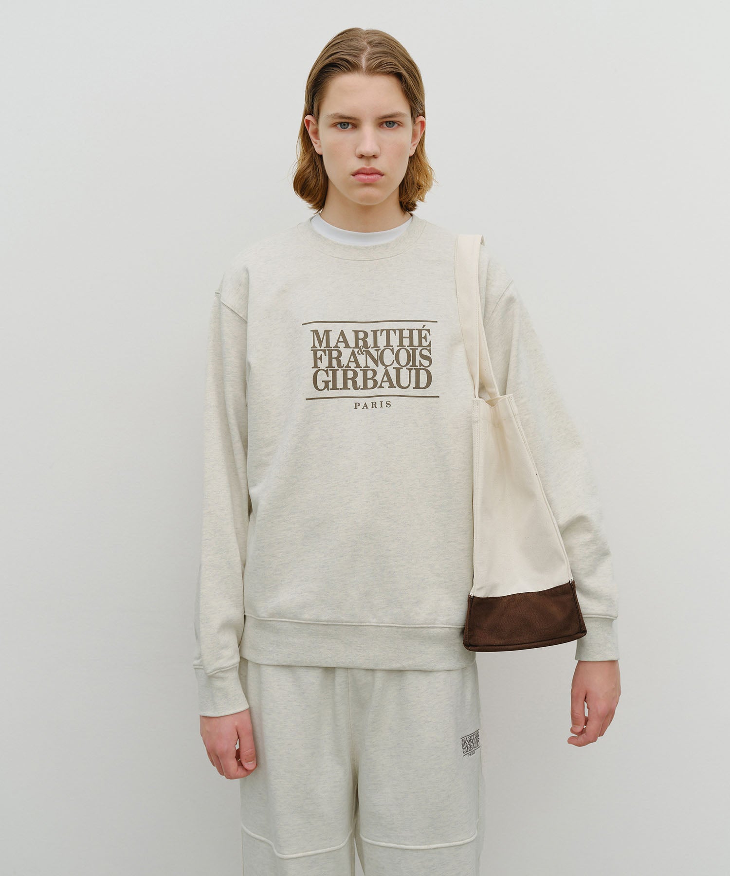 Marithe & Francois Girbaud - Classic Logo Big Shopper Bag (Natural) product image 7 | TRAB K-Fashion Australia