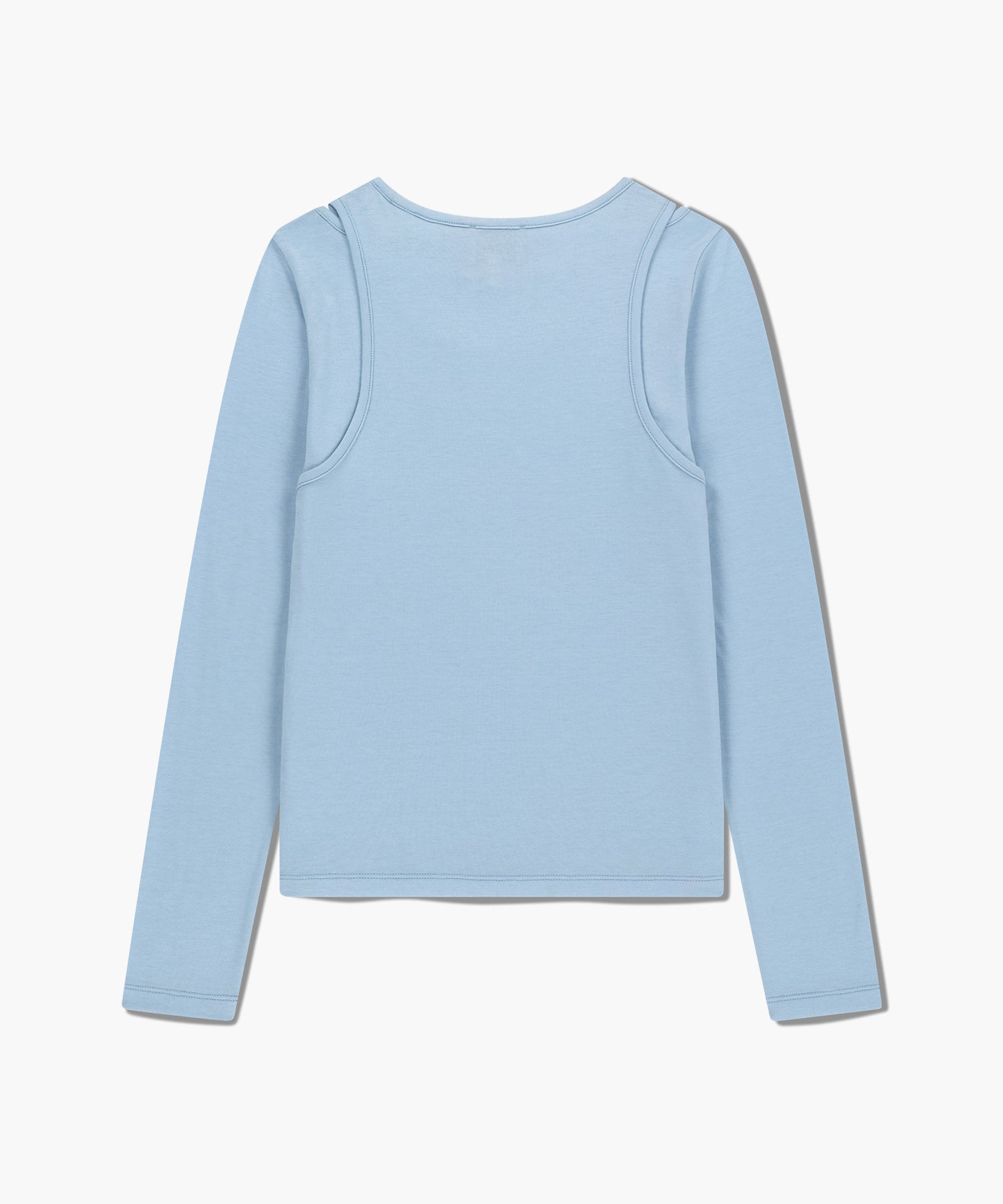 Marithe & Francois Girbaud - Layered Jersey Long Sleeve (Sky Blue) product image 7 | TRAB K-Fashion Australia