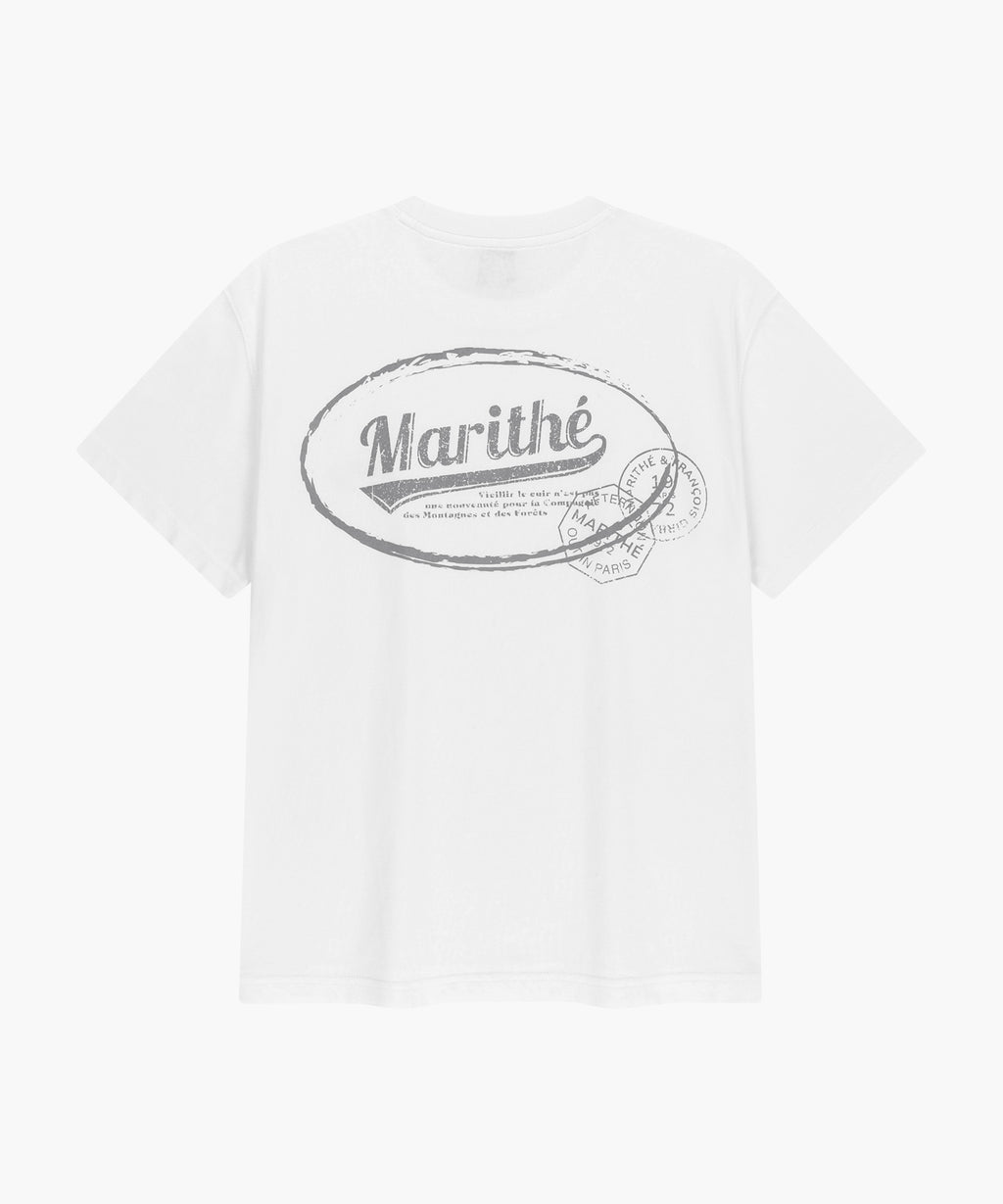 Marithe & Francois Girbaud - Vintage Logo Typo Tee (White) product image 7 | TRAB K-Fashion Australia