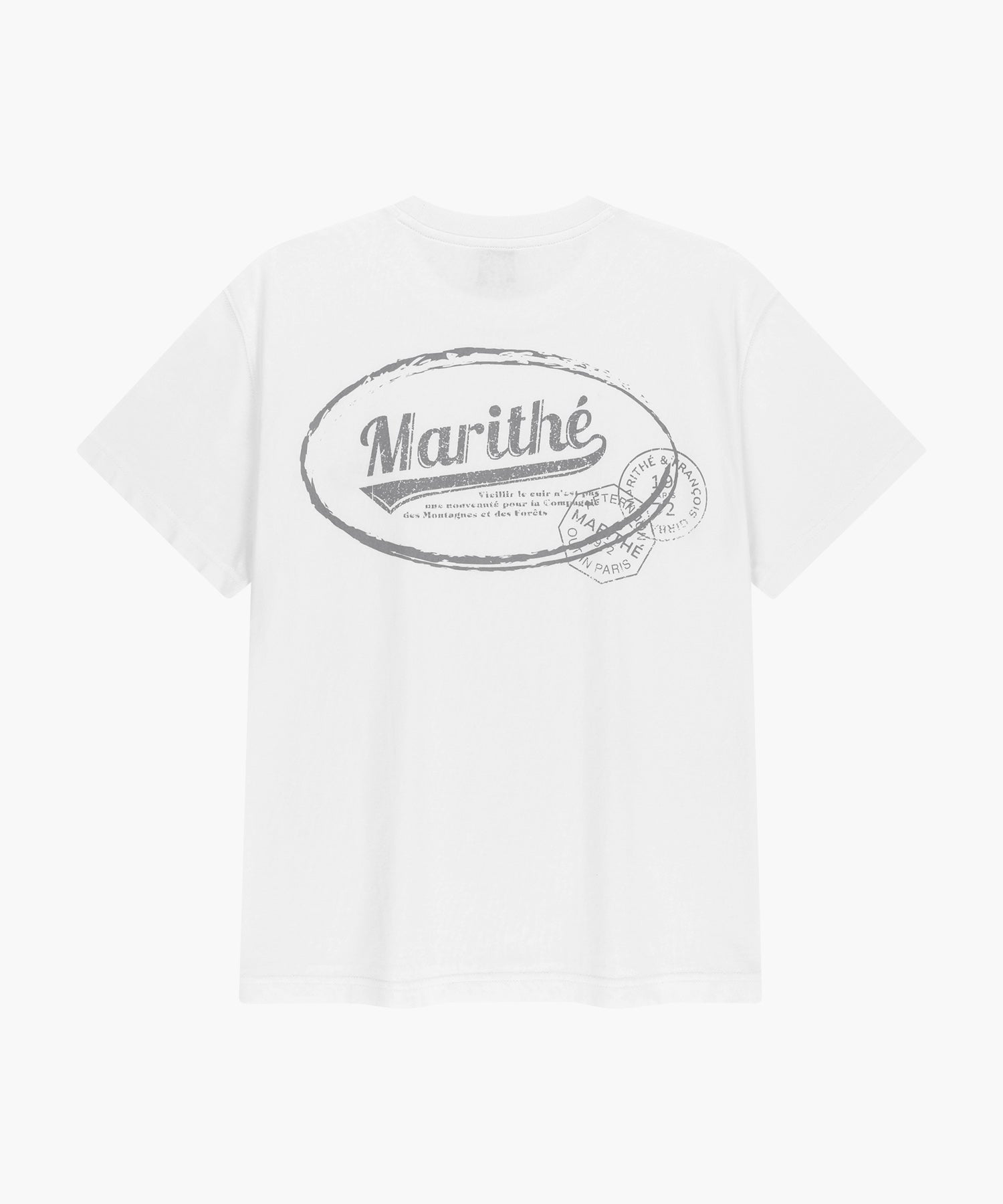 Marithe & Francois Girbaud - Vintage Logo Typo Tee (White) product image 7 | TRAB K-Fashion Australia