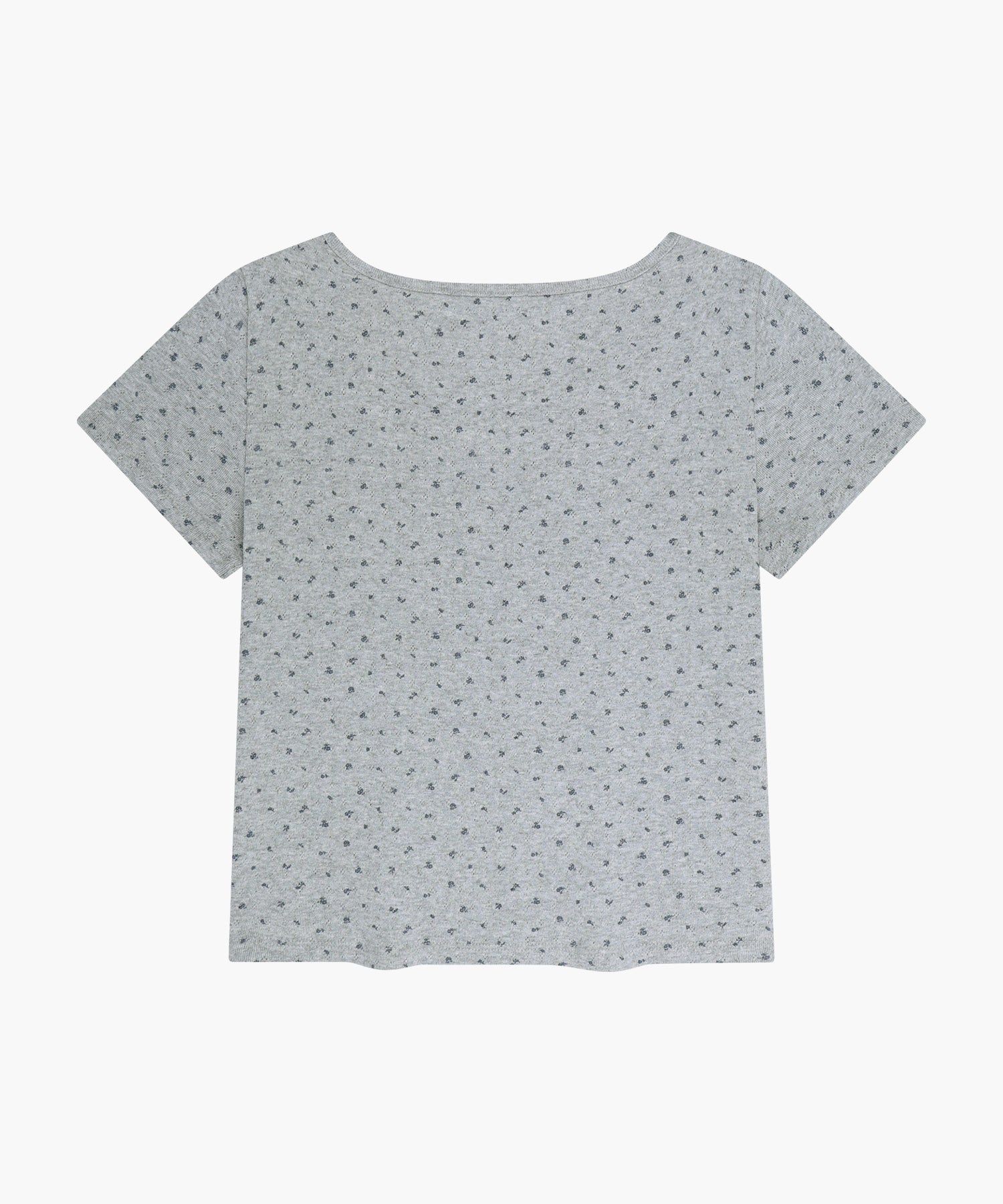 Marithe & Francois Girbaud - Flower Slim Crop Tee (Melange Gray) product image 7 | TRAB K-Fashion Australia