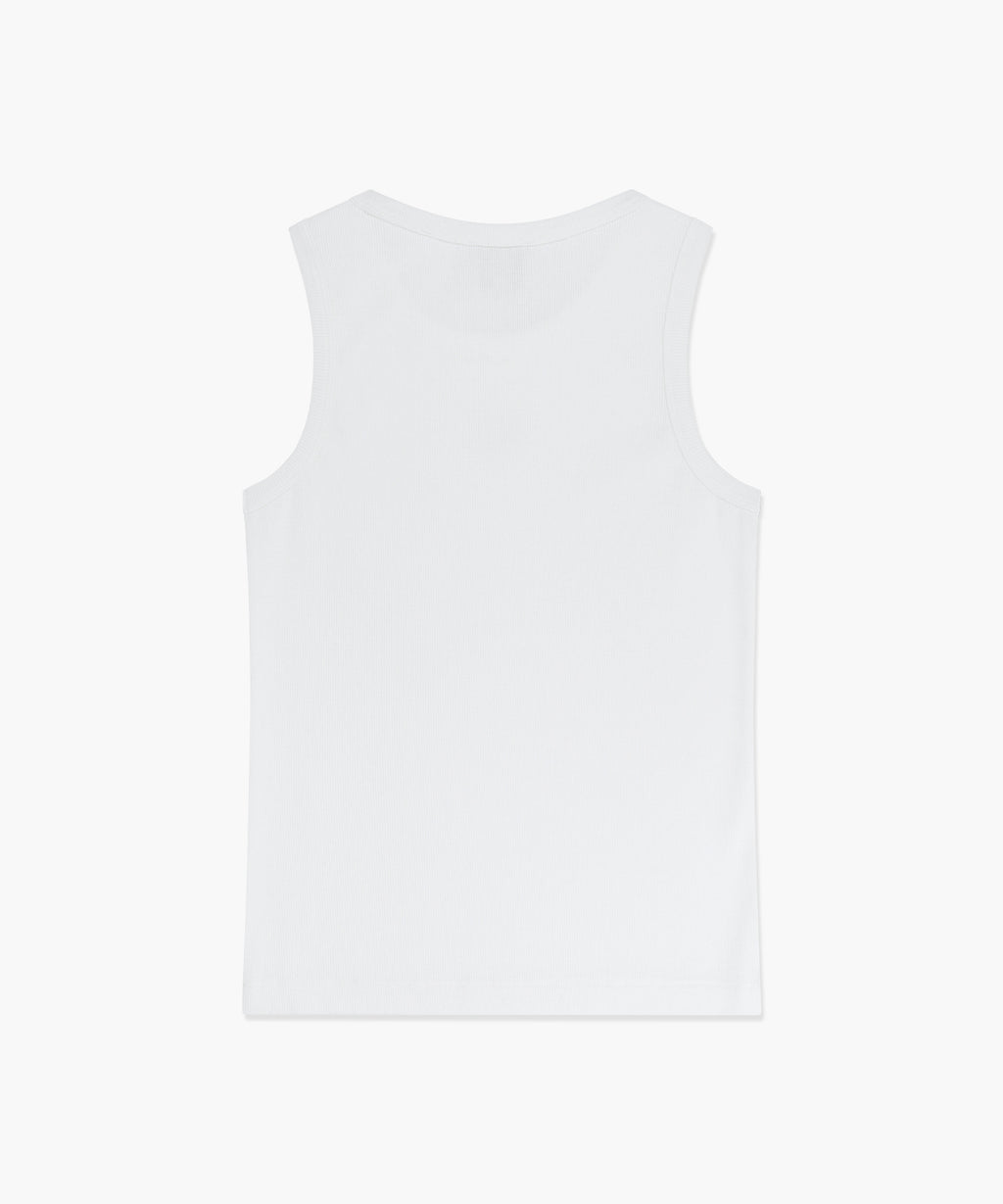 Marithe & Francois Girbaud - [Pre-order – Ships 2 Jul] Ribbon Classic Logo Sleeveless (White) product image 7 | TRAB K-Fashion Australia