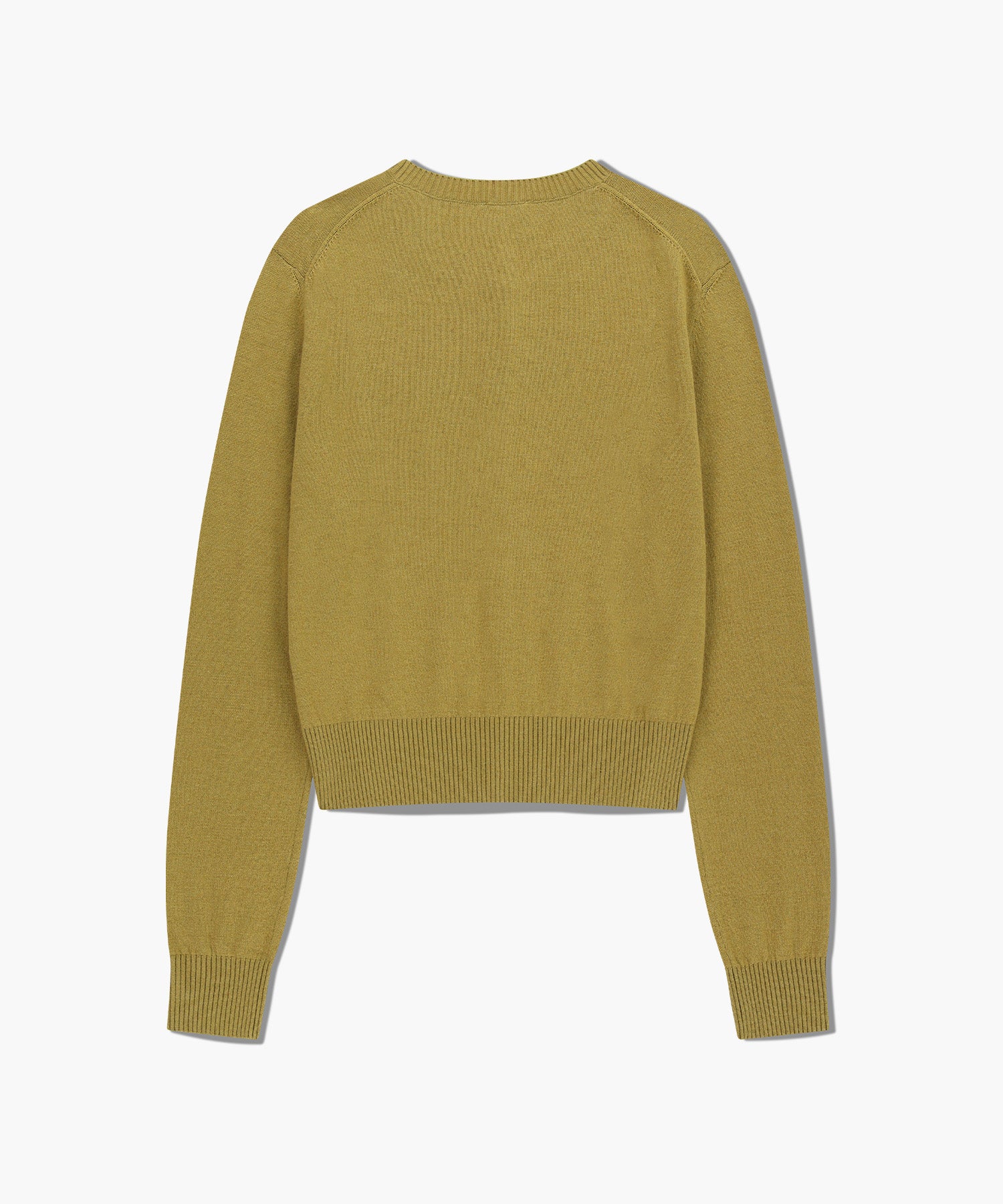 Marithe & Francois Girbaud - Half Knit Round Neck Cardigan Set Up (Olive) product image 7 | TRAB K-Fashion Australia