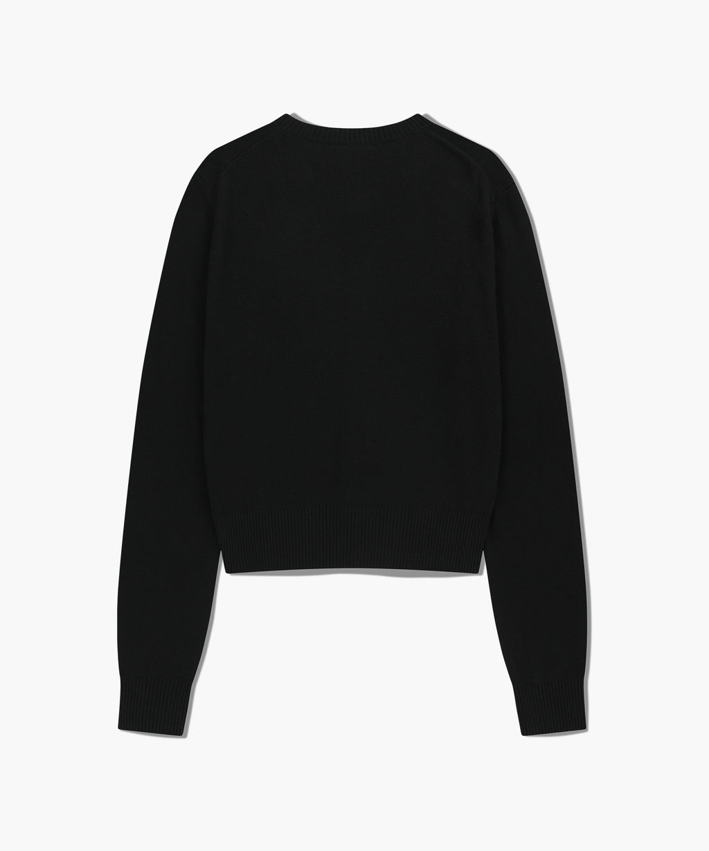 Marithe & Francois Girbaud - Half Knit Round Neck Cardigan Set Up (Black) product image 7 | TRAB K-Fashion Australia