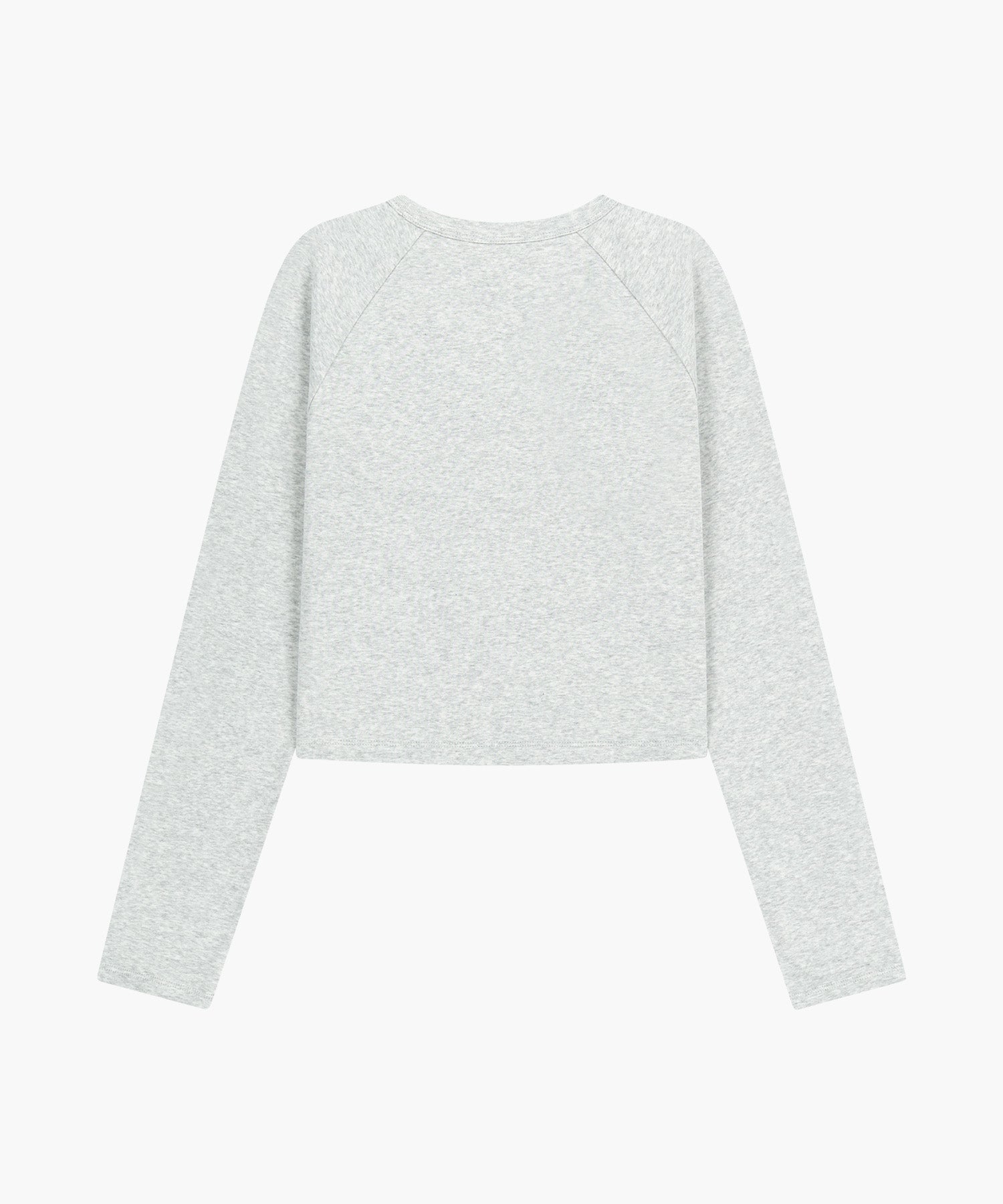 Marithe & Francois Girbaud - Basic Crop Long Sleeve (Light Heather Gray) product image 7 | TRAB K-Fashion Australia
