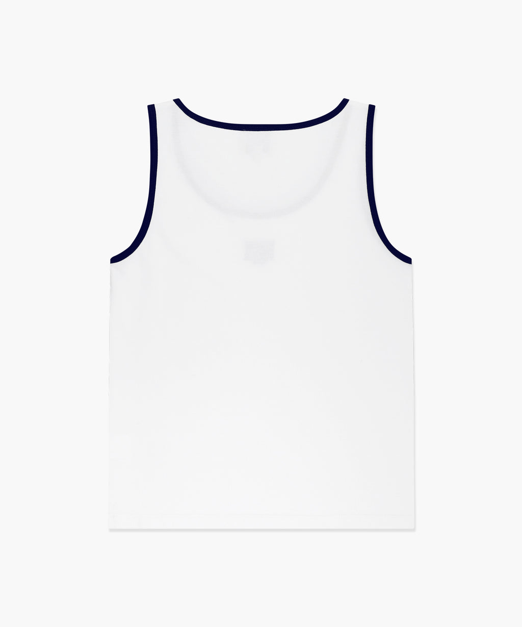 Marithe & Francois Girbaud - Small Classic Logo Sleeveless (White) product image 7 | TRAB K-Fashion Australia