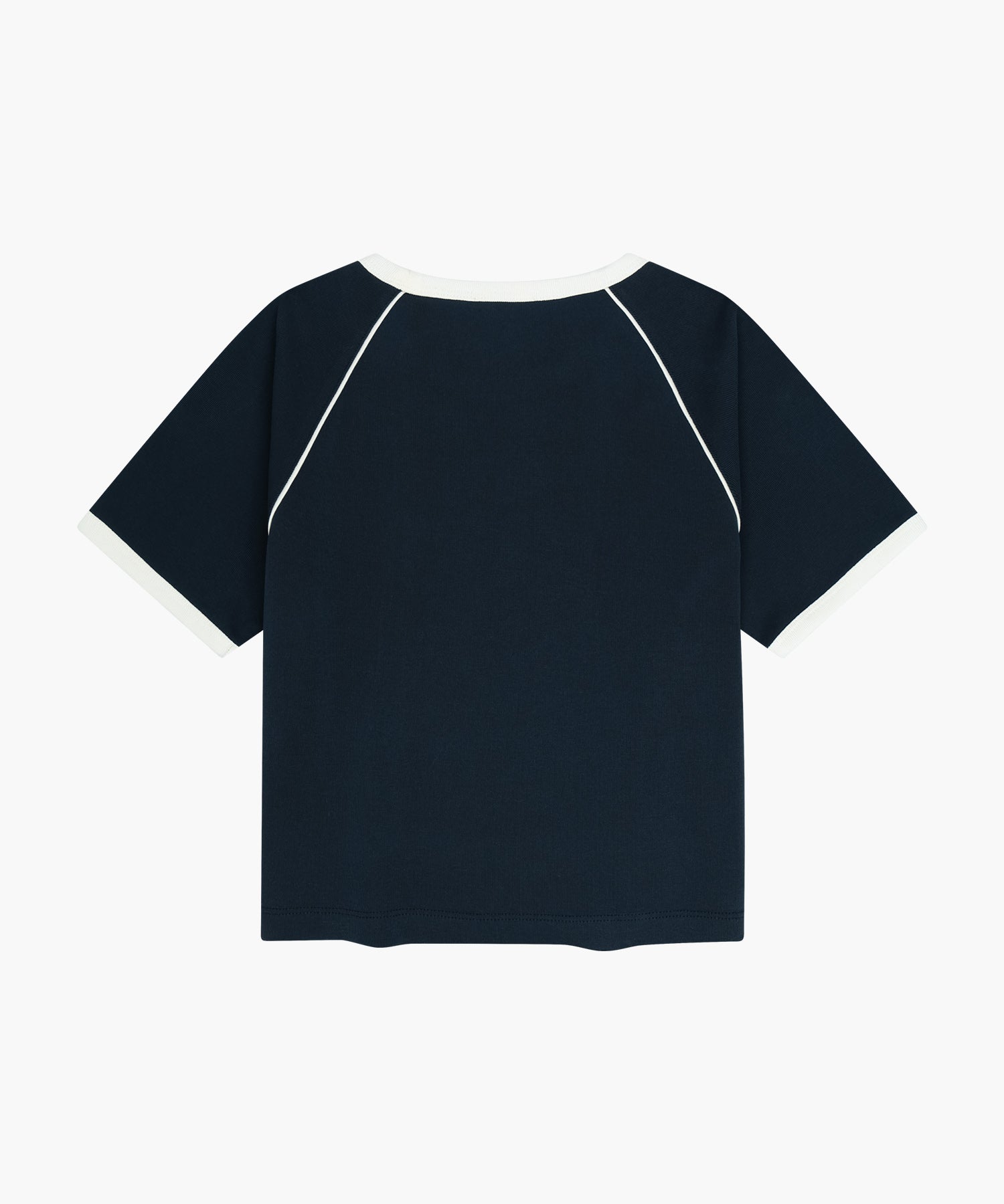 Marithe & Francois Girbaud - Aerocool Small Classic Logo Ringer Slim Crop Tee (Navy) product image 7 | TRAB K-Fashion Australia