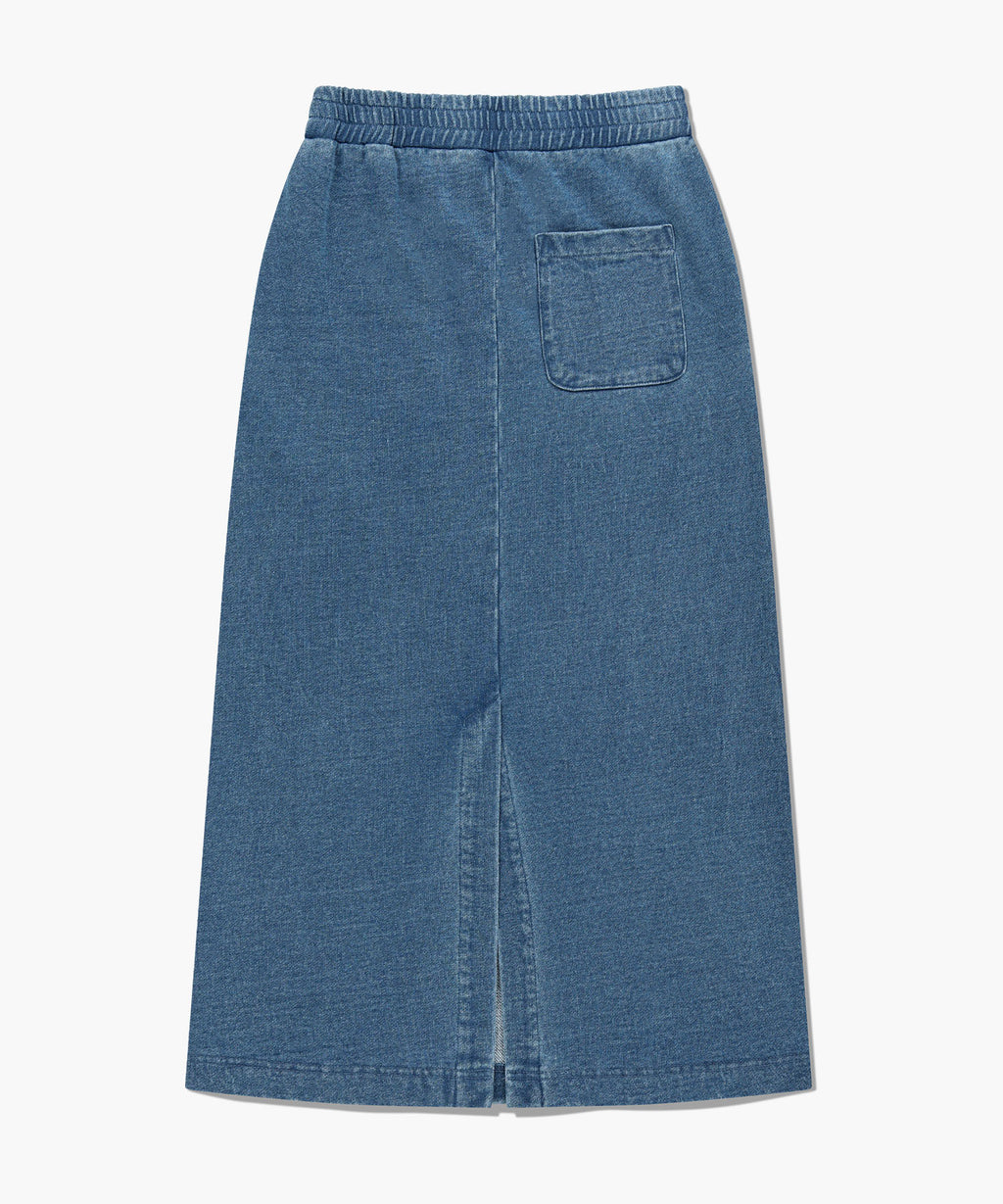 Marithe & Francois Girbaud - Embroidery Classic Logo Sweat Skirt (Blue) product image 7 | TRAB K-Fashion Australia