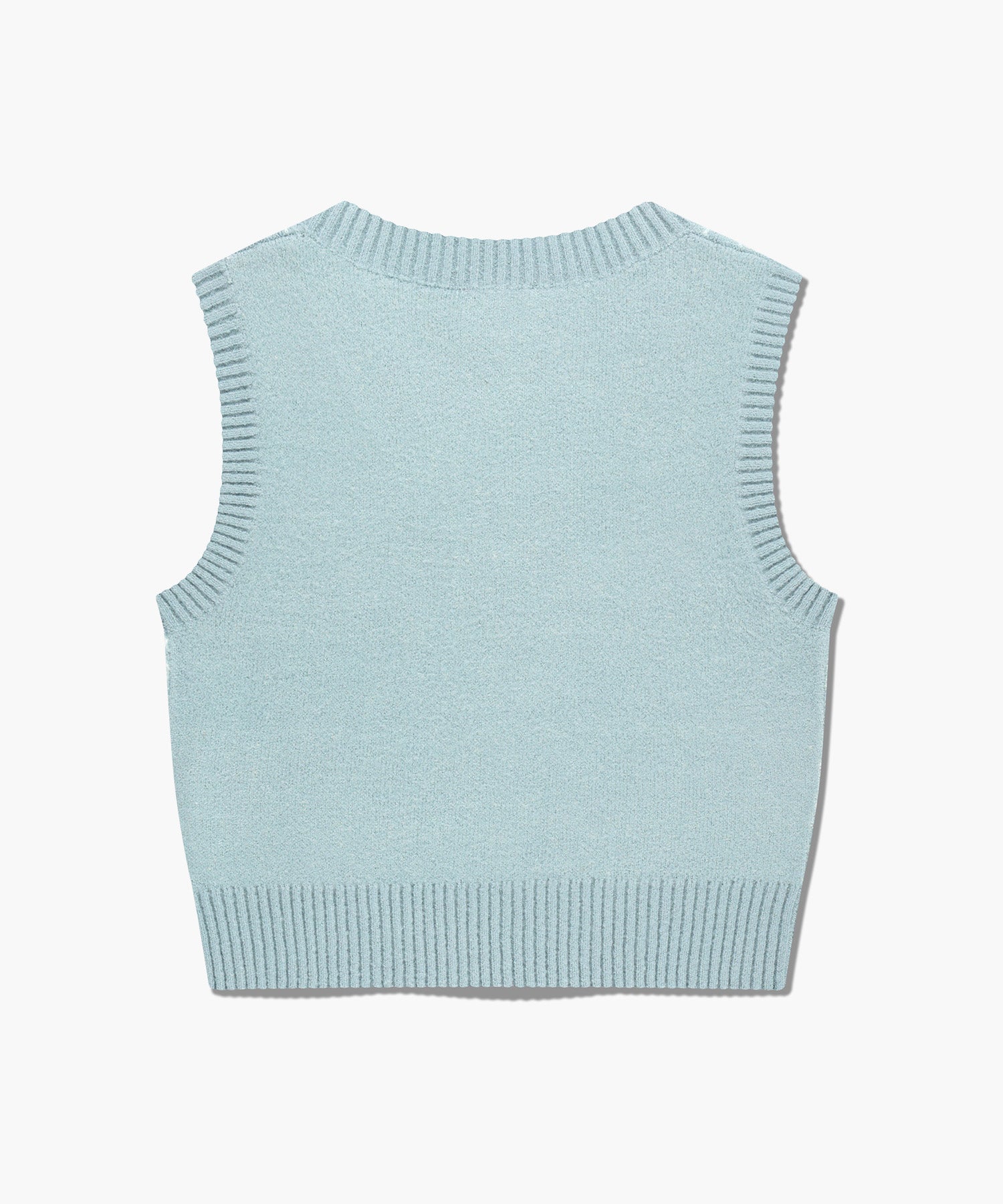 Marithe & Francois Girbaud - Argyle V-neck Knit Vest (Sky Blue) product image 7 | TRAB K-Fashion Australia