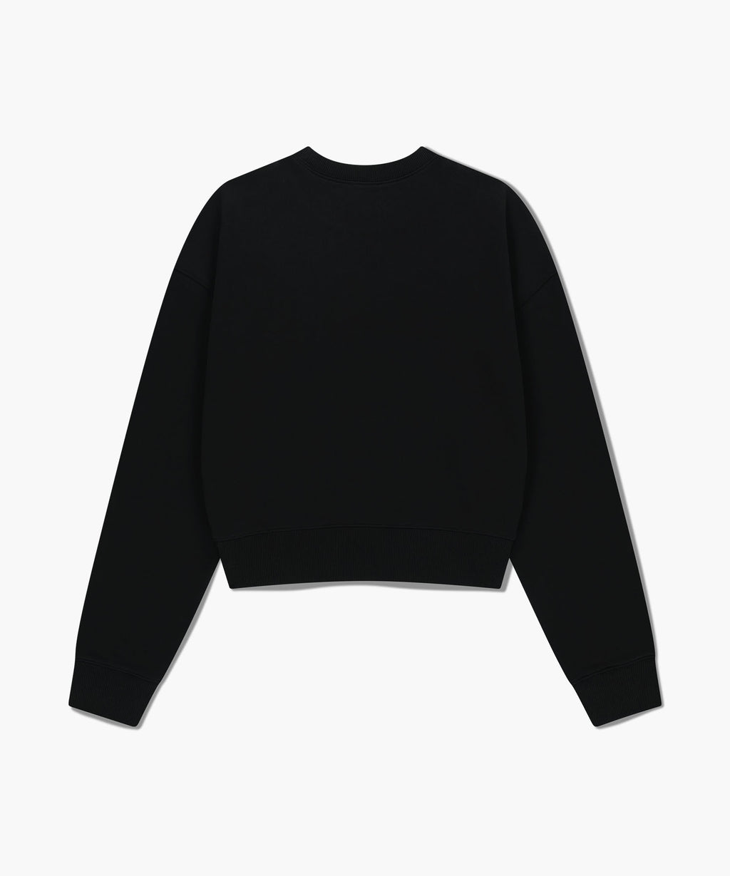 Marithe & Francois Girbaud - Marithe Love Graphic Crop Sweatshirt (Black) product image 7 | TRAB K-Fashion Australia