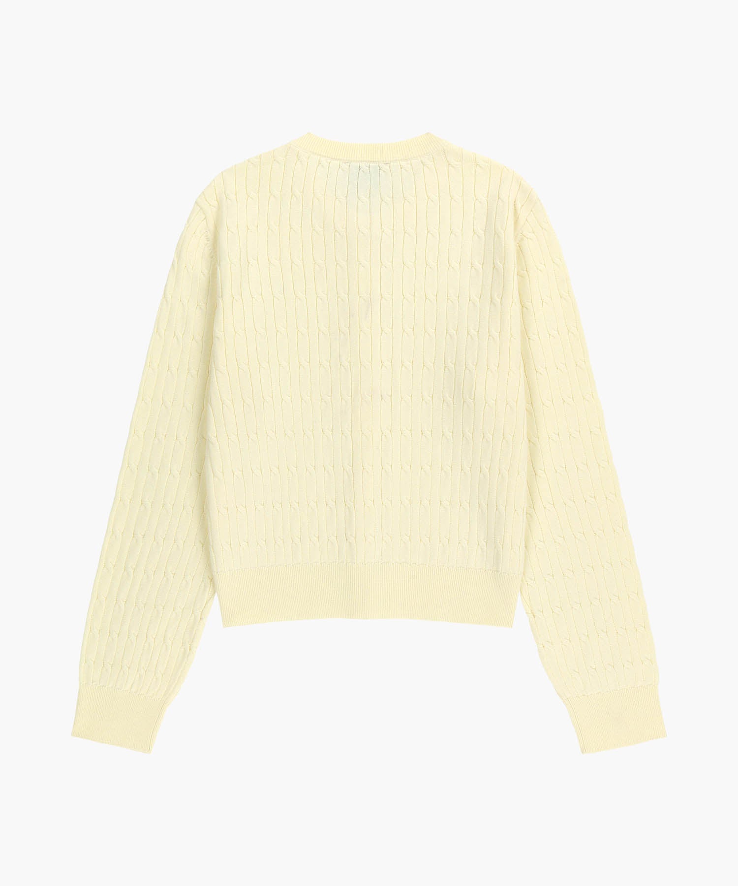 Marithe & Francois Girbaud - Cable Knit Cardigan (Ivory) product image 7 | TRAB K-Fashion Australia