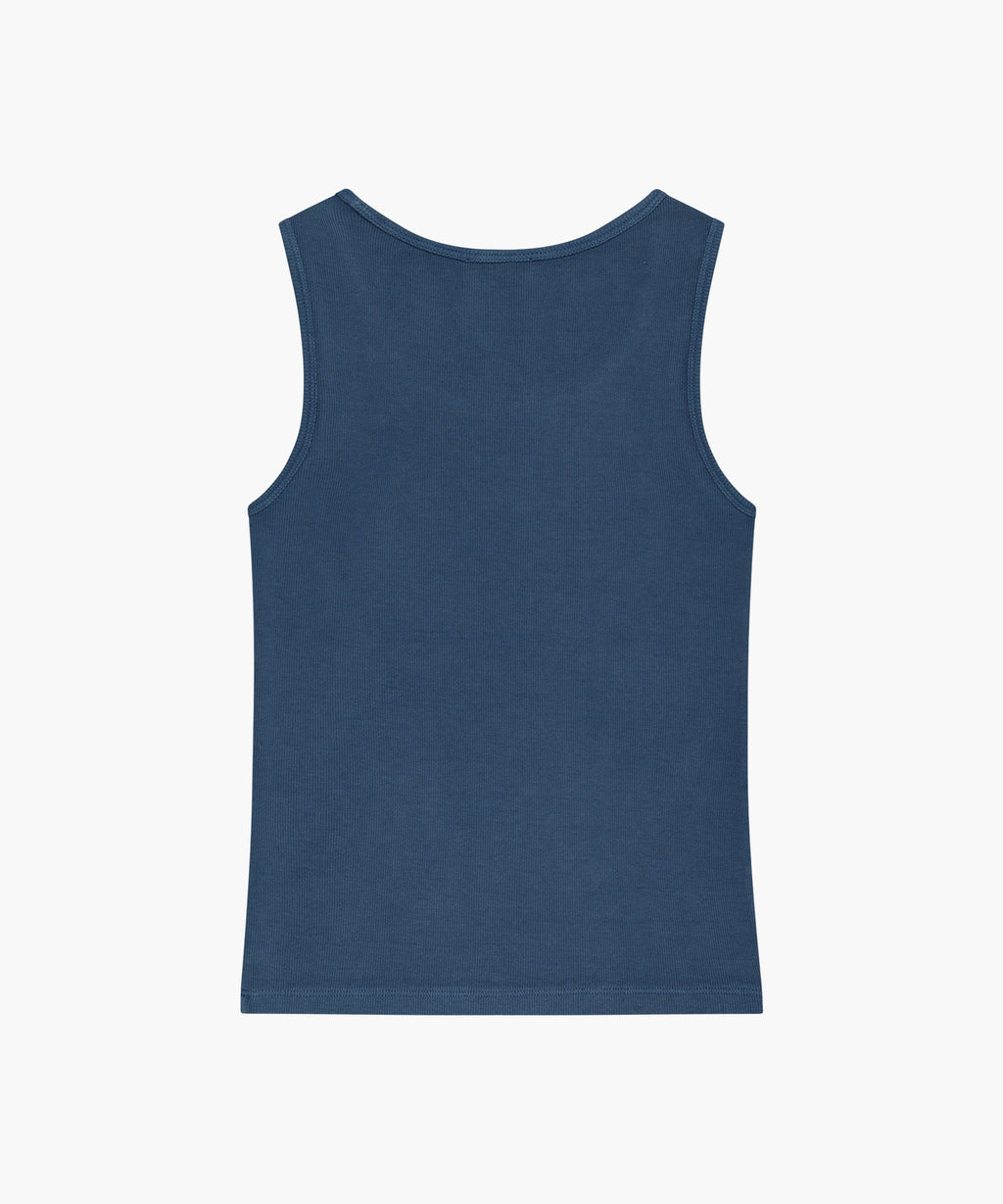 Marithe & Francois Girbaud - Regular Logo Sleeveless (Blue) product image 7 | TRAB K-Fashion Australia
