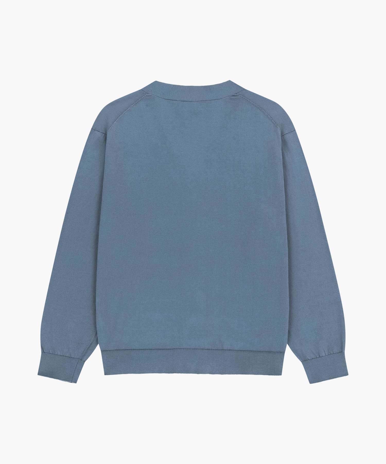 Marithe & Francois Girbaud - Small Classic Logo V-neck Knit Cardigan (Vintage Blue) product image 7 | TRAB K-Fashion Australia