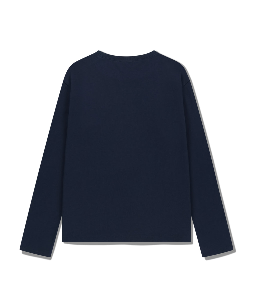 Marithe & Francois Girbaud - Classic Logo Long Sleeve (Navy) product image 7 | TRAB K-Fashion Australia