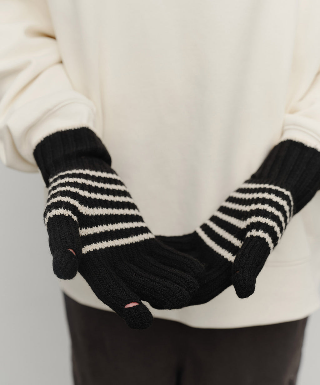 Marithe & Francois Girbaud - Classic Logo Glove (Black) product image 7 | TRAB K-Fashion Australia