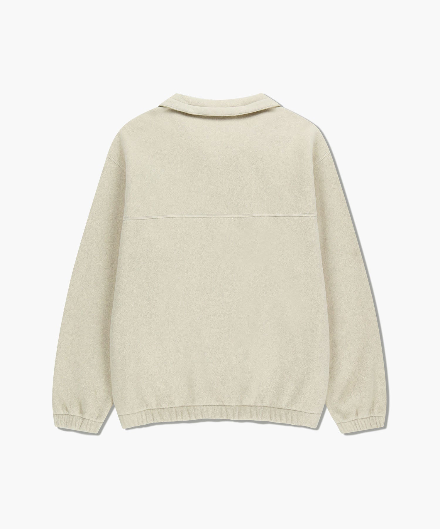 Marithe & Francois Girbaud - Classic Logo Half Neck Fleece Sweatshirt (Ivory) product image 7 | TRAB K-Fashion Australia