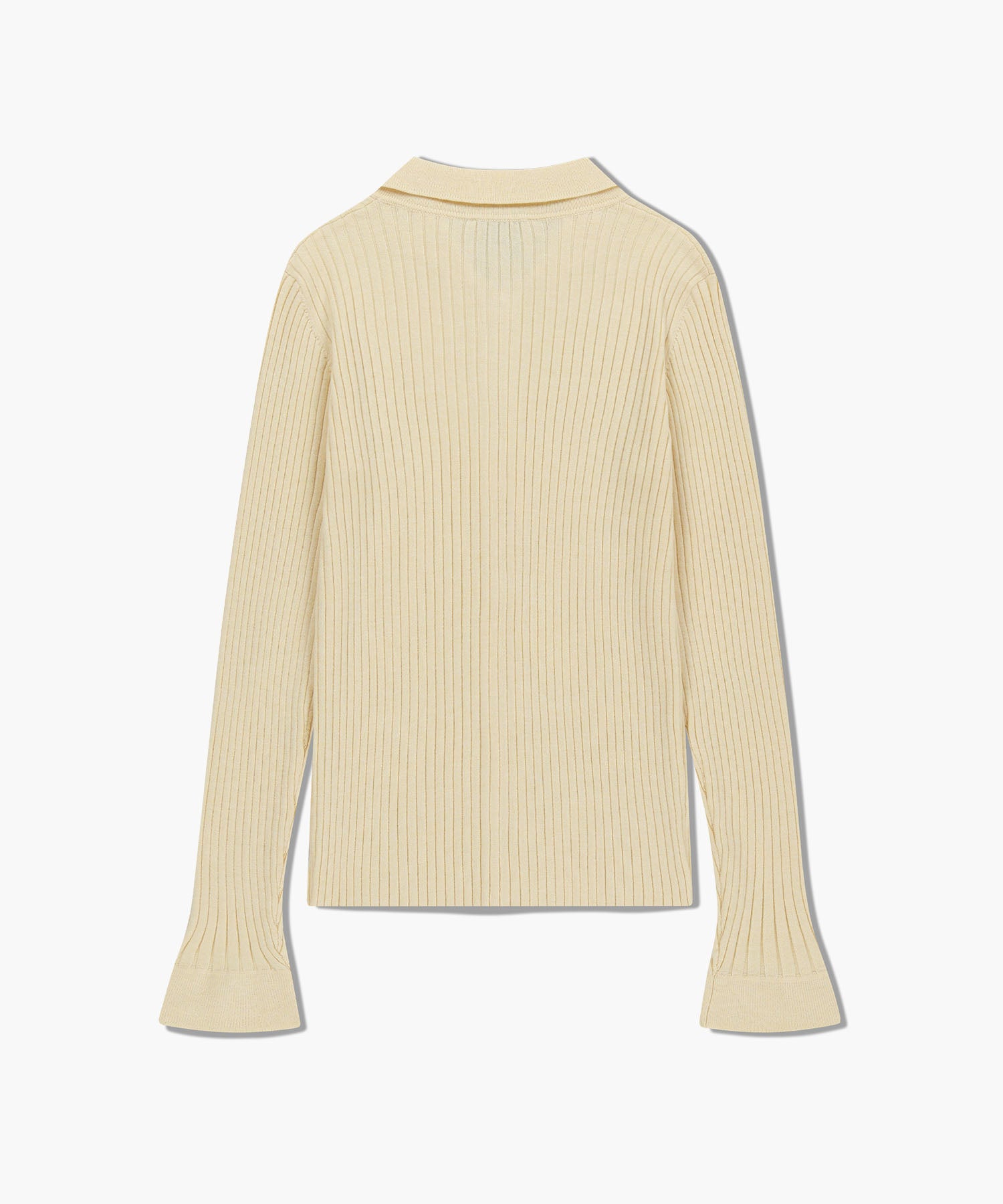 Marithe & Francois Girbaud - Slim Fit Collar Cardigan (Cream) product image 7 | TRAB K-Fashion Australia