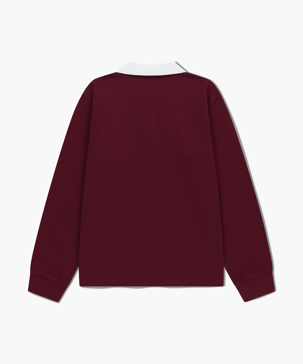 Marithe & Francois Girbaud - Marithe Sport Collar Long Sleeve (Burgundy) product image 7 | TRAB K-Fashion Australia