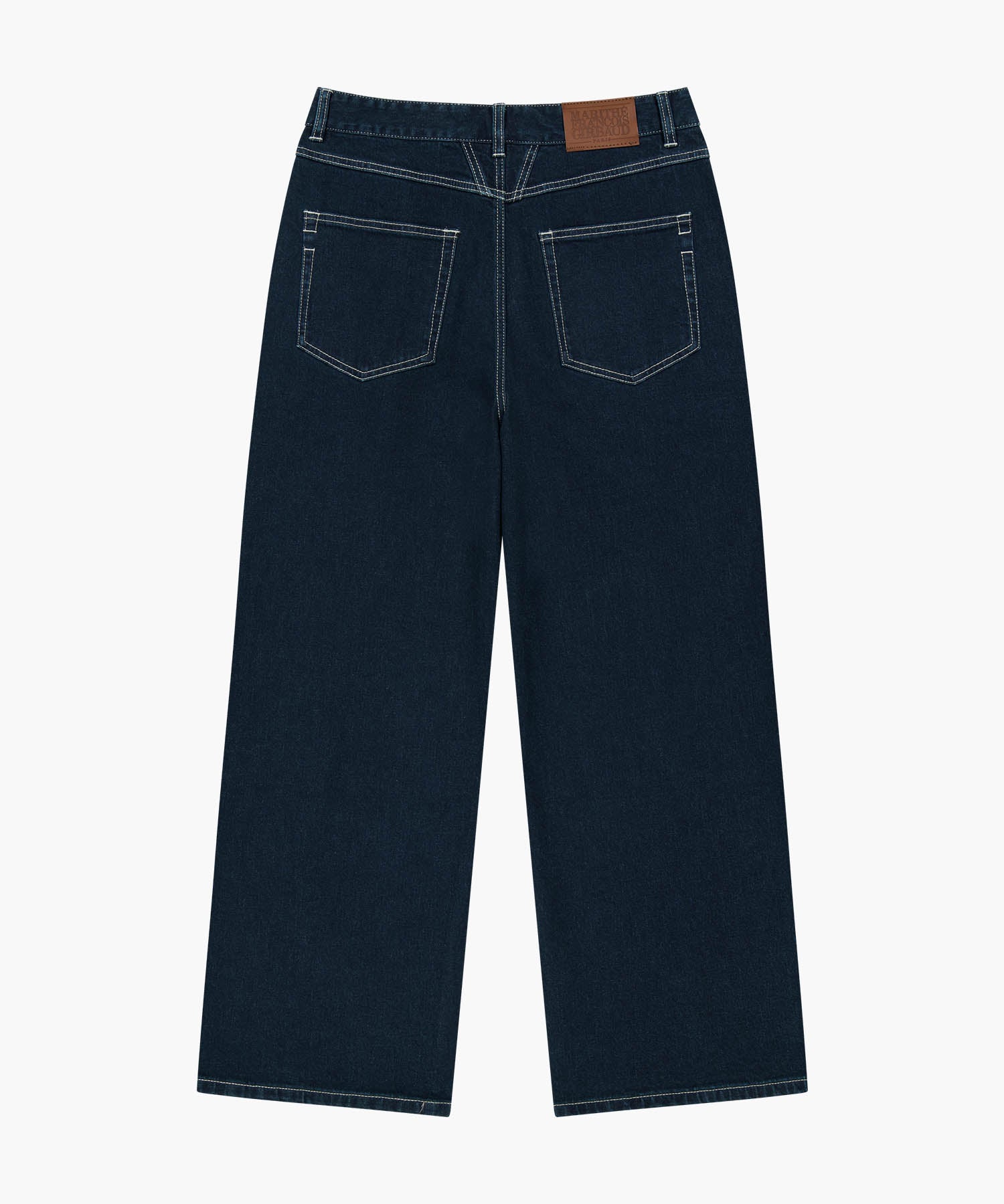 Marithe & Francois Girbaud - New M Low-waist Tuck Wide Denim Pants (Dark Blue) product image 7 | TRAB K-Fashion Australia