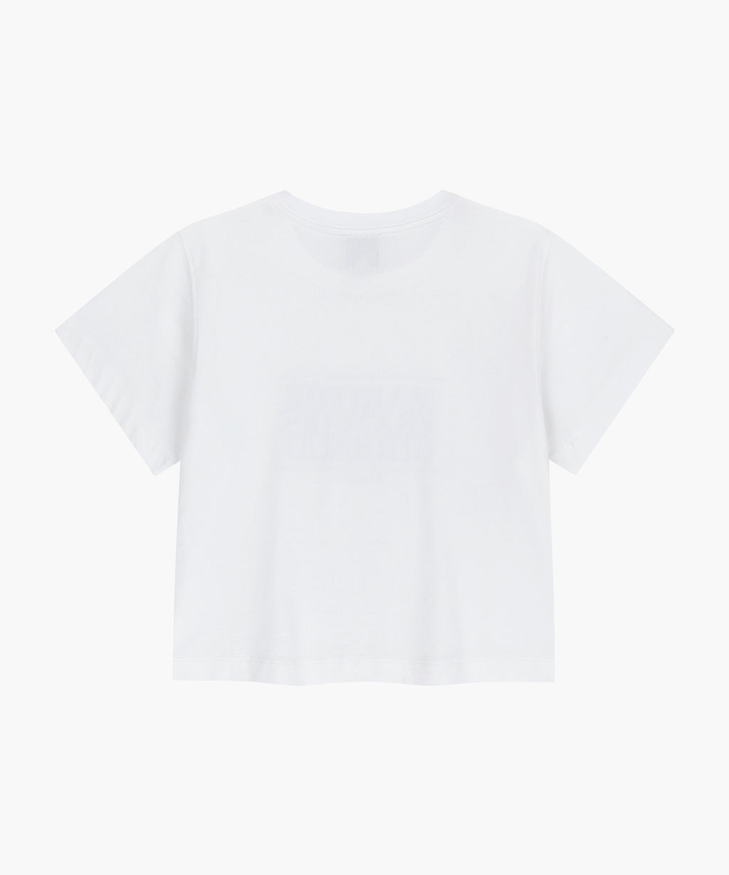 Marithe & Francois Girbaud - Classic Logo Crop Tee (White) product image 7 | TRAB K-Fashion Australia