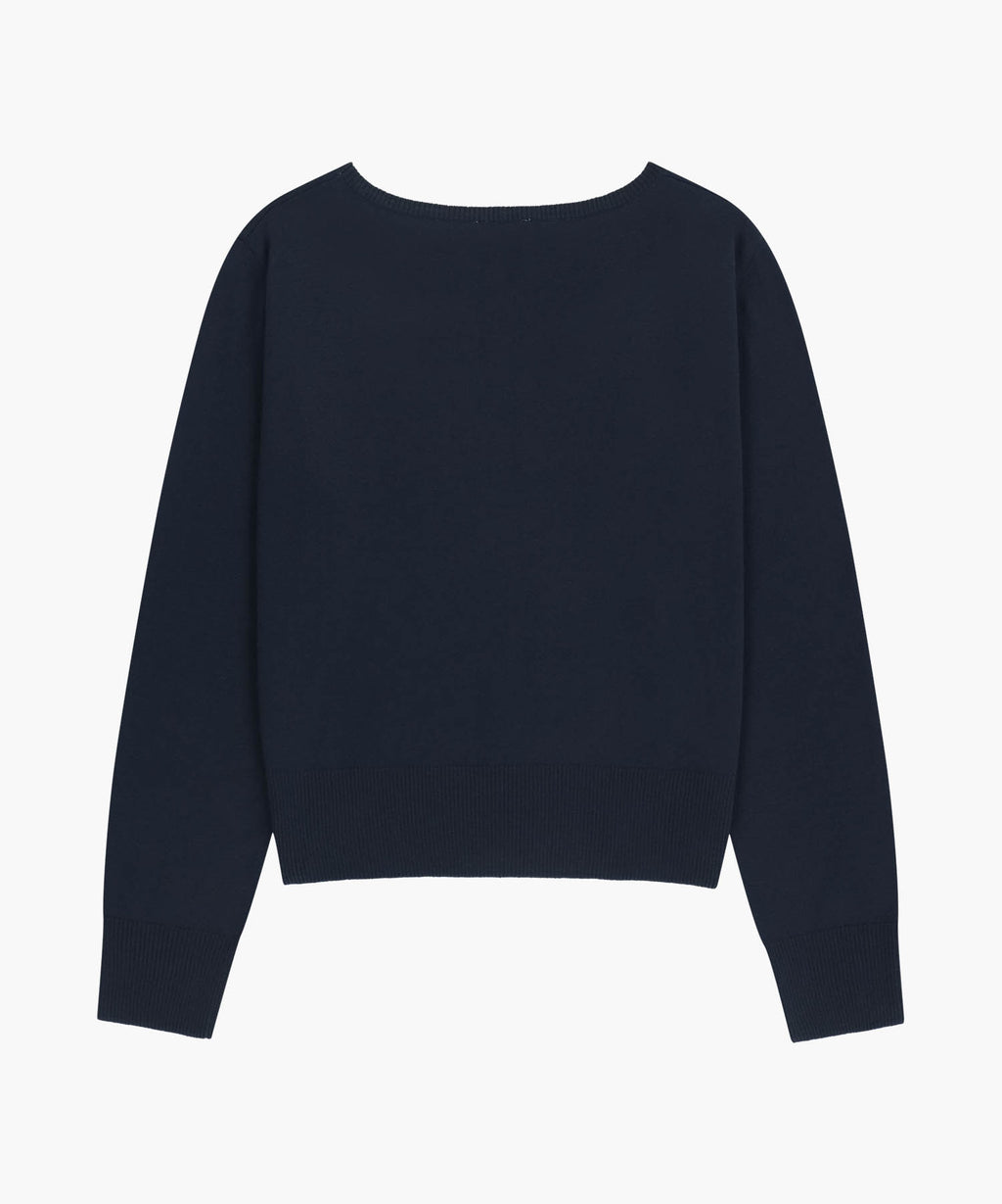 Marithe & Francois Girbaud - Boat Neck Knit Pullover (Navy) product image 7 | TRAB K-Fashion Australia
