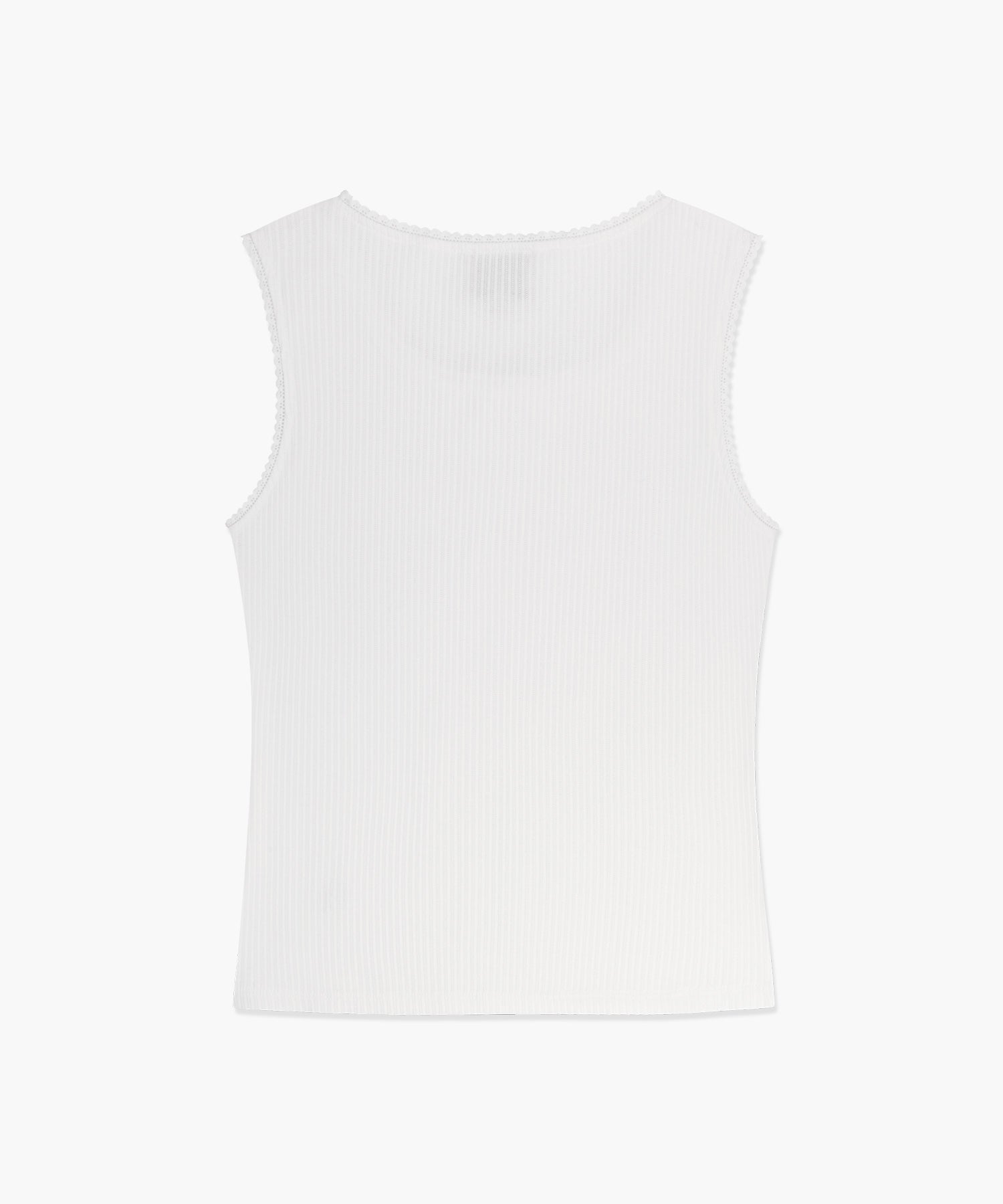 Marithe & Francois Girbaud - Lace Detail Sleeveless (White) product image 7 | TRAB K-Fashion Australia