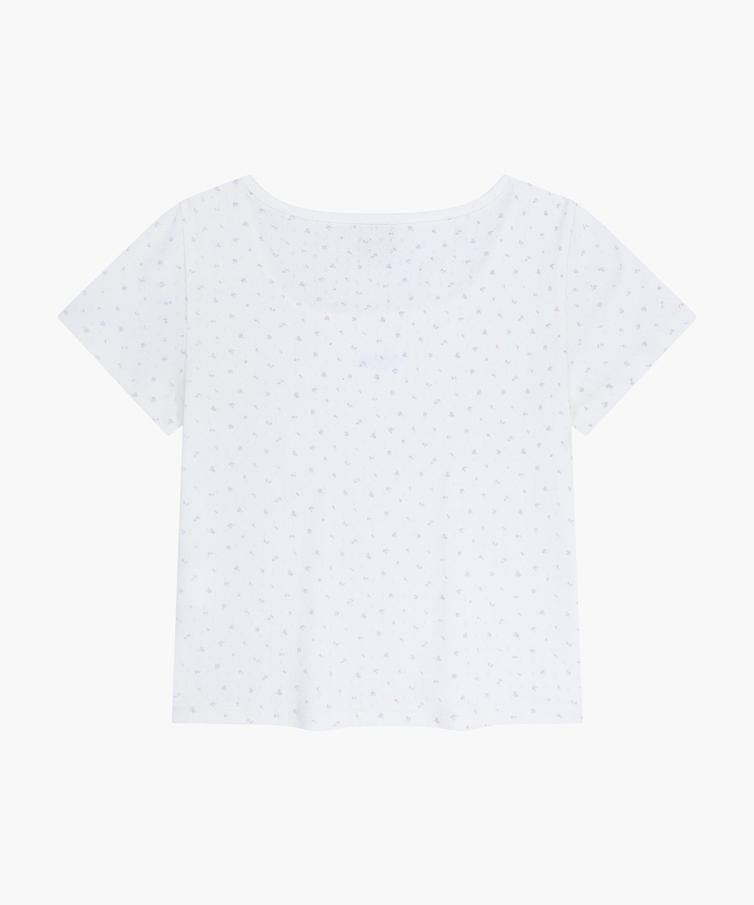 Marithe & Francois Girbaud - Flower Slim Crop Tee (Ivory) product image 7 | TRAB K-Fashion Australia