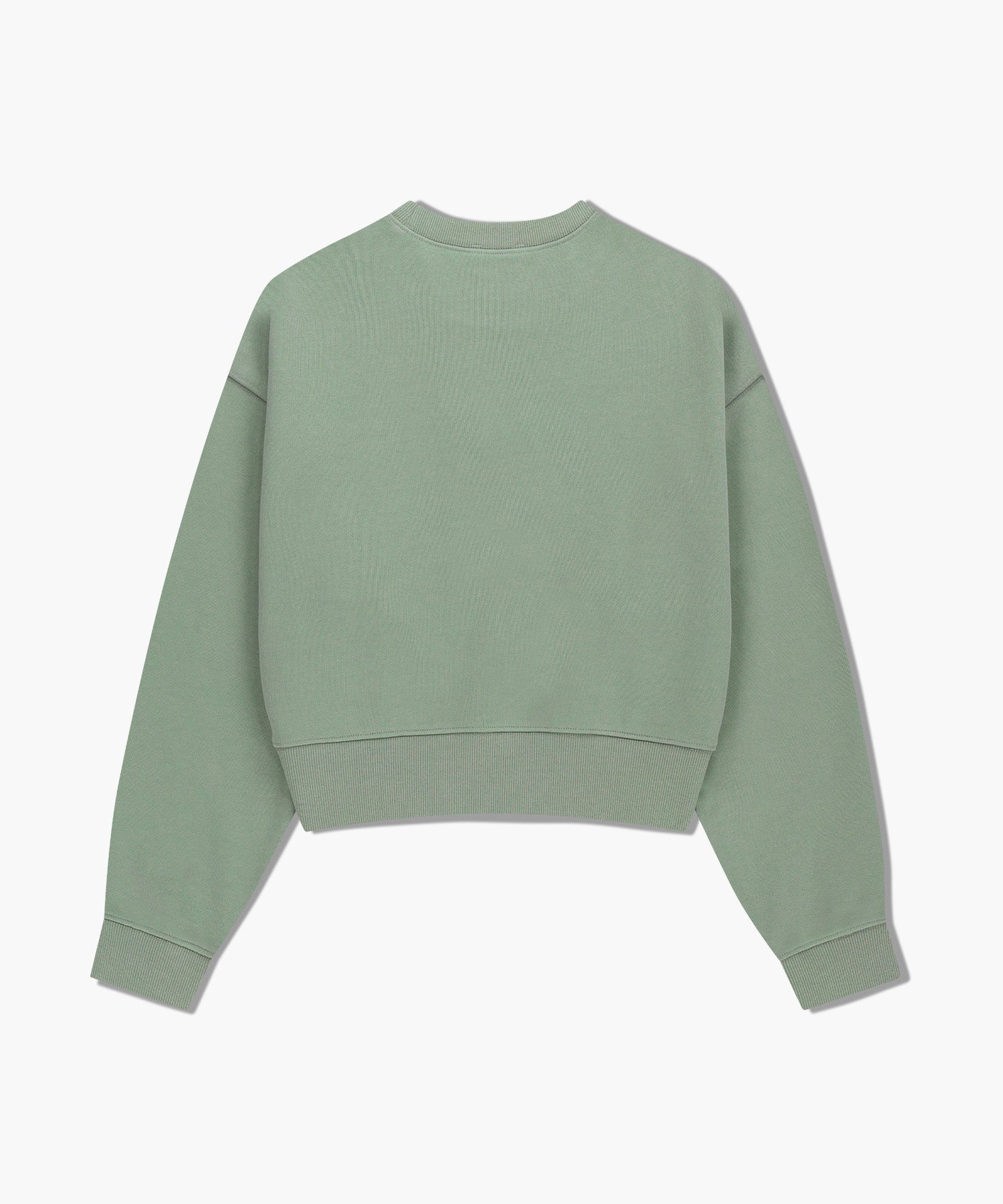 Marithe & Francois Girbaud - Small Classic Logo Crop Sweatshirt (Mint Gray) product image 7 | TRAB K-Fashion Australia