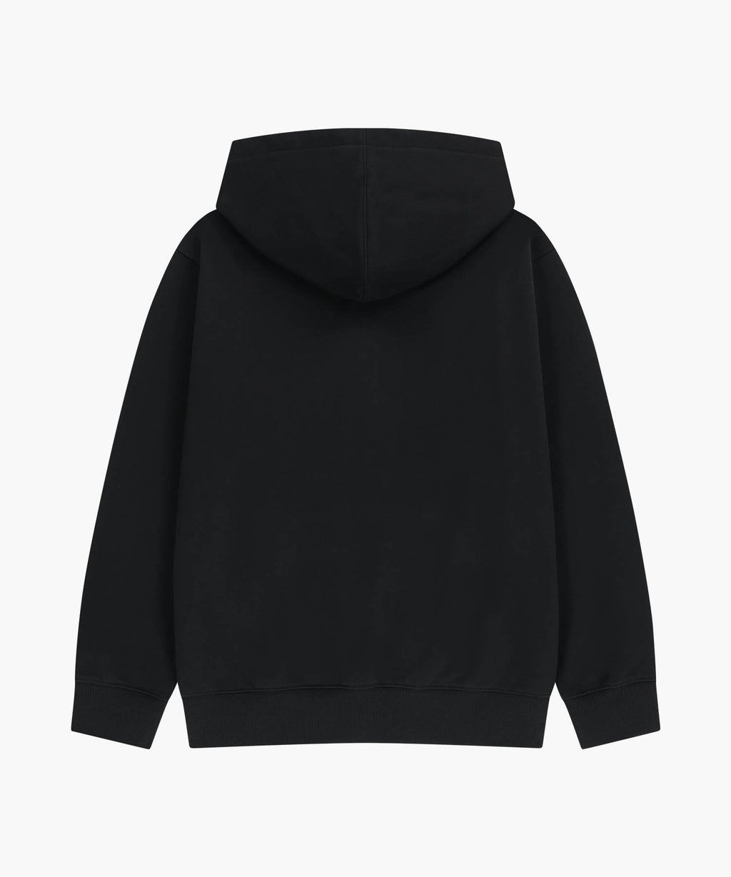 Marithe & Francois Girbaud - Classic Logo Embroidery Hoodie (Black Black) product image 7 | TRAB K-Fashion Australia
