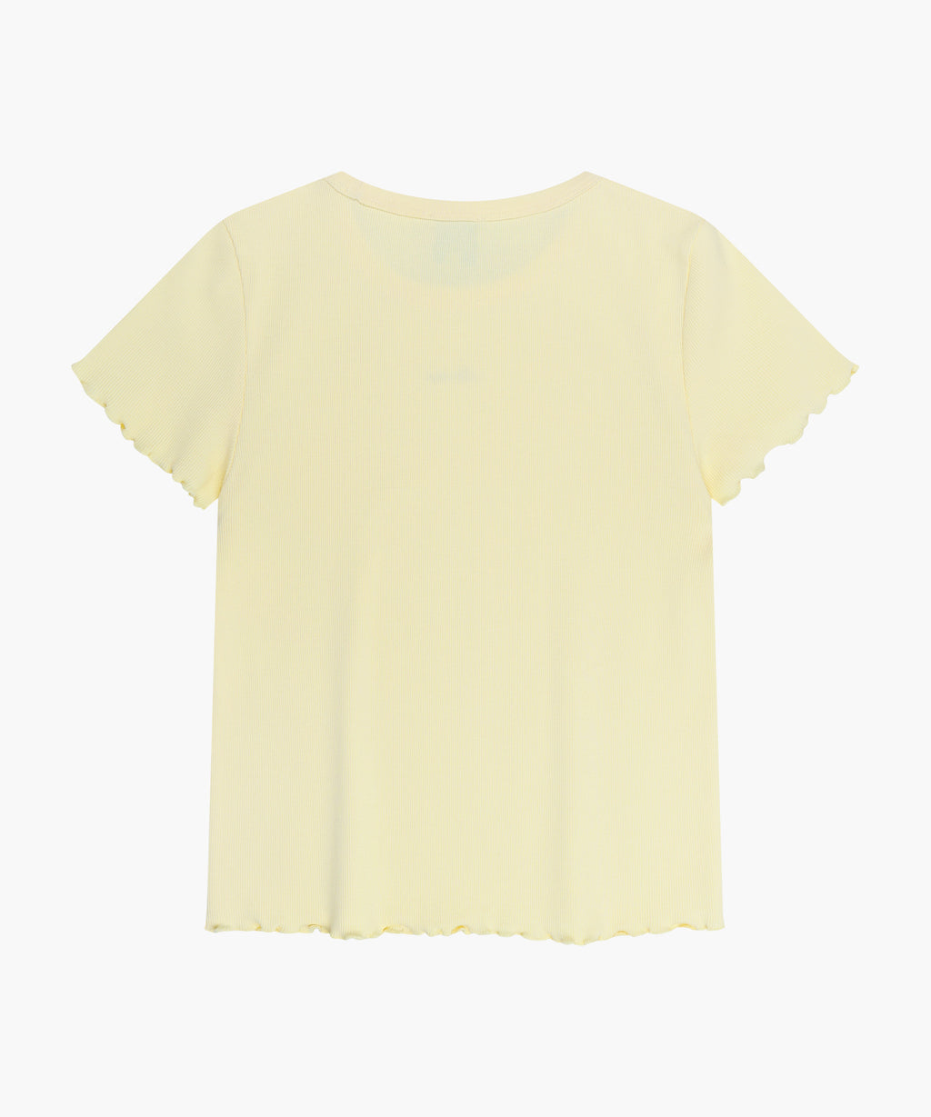 Marithe & Francois Girbaud - Rib Point Tee (Butter) product image 7 | TRAB K-Fashion Australia