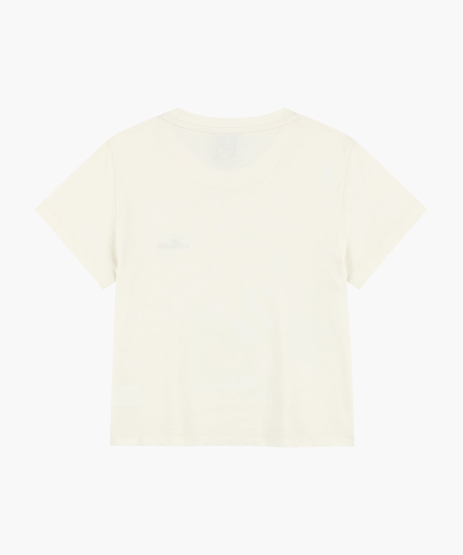 Marithe & Francois Girbaud - Small Lettering Slim Crop Tee (Ivory) product image 7 | TRAB K-Fashion Australia